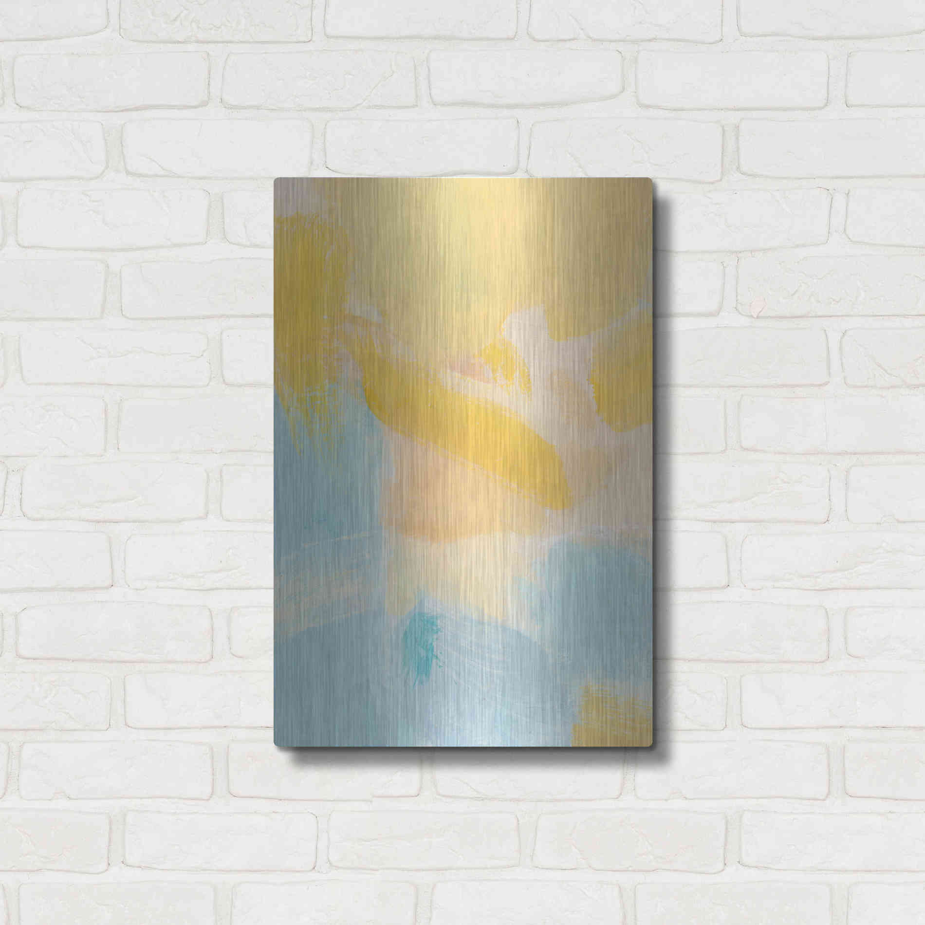 Luxe Metal Art 'Minted' by Christina Long, Metal Wall Art,16x24