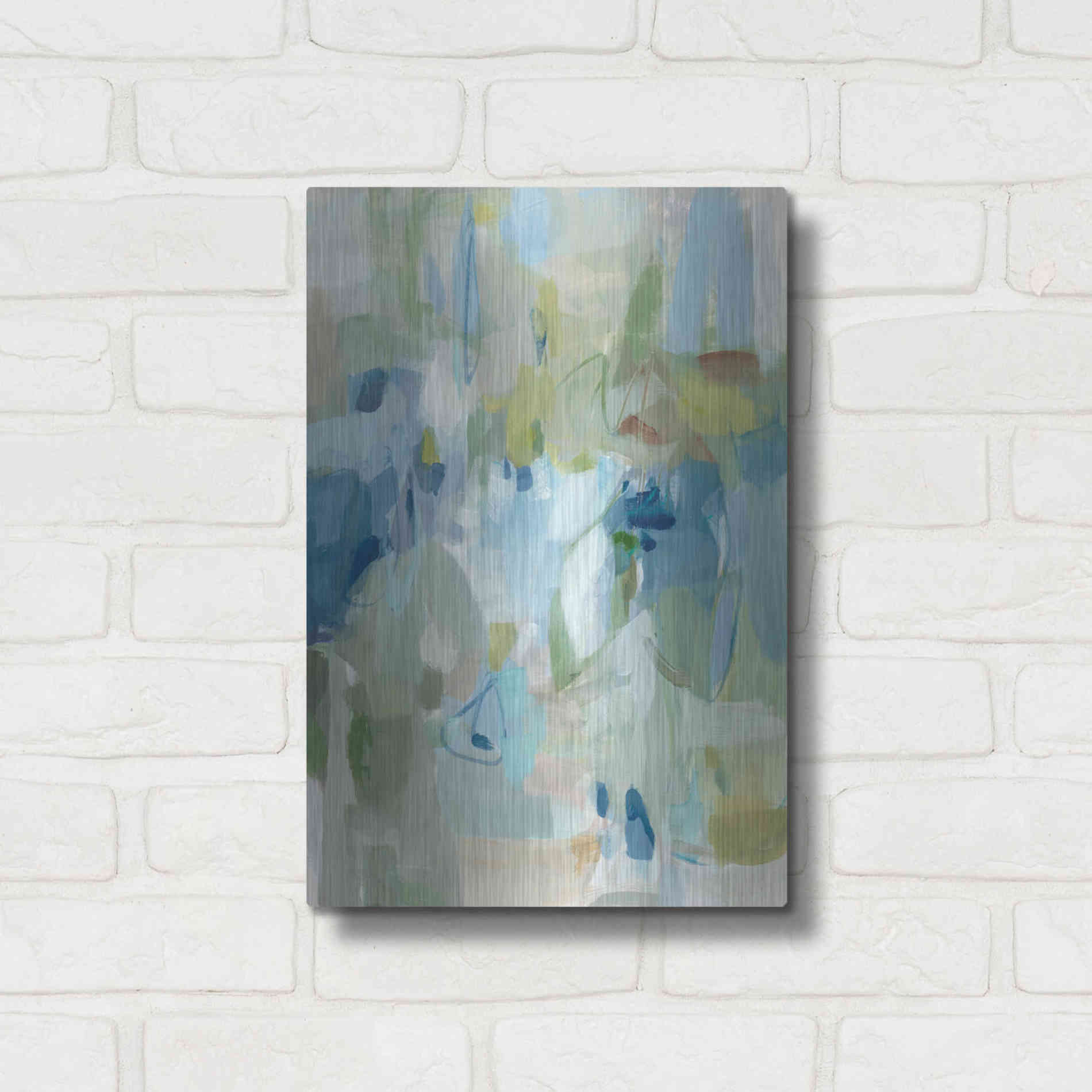 Luxe Metal Art 'Lakeside' by Christina Long, Metal Wall Art,12x16