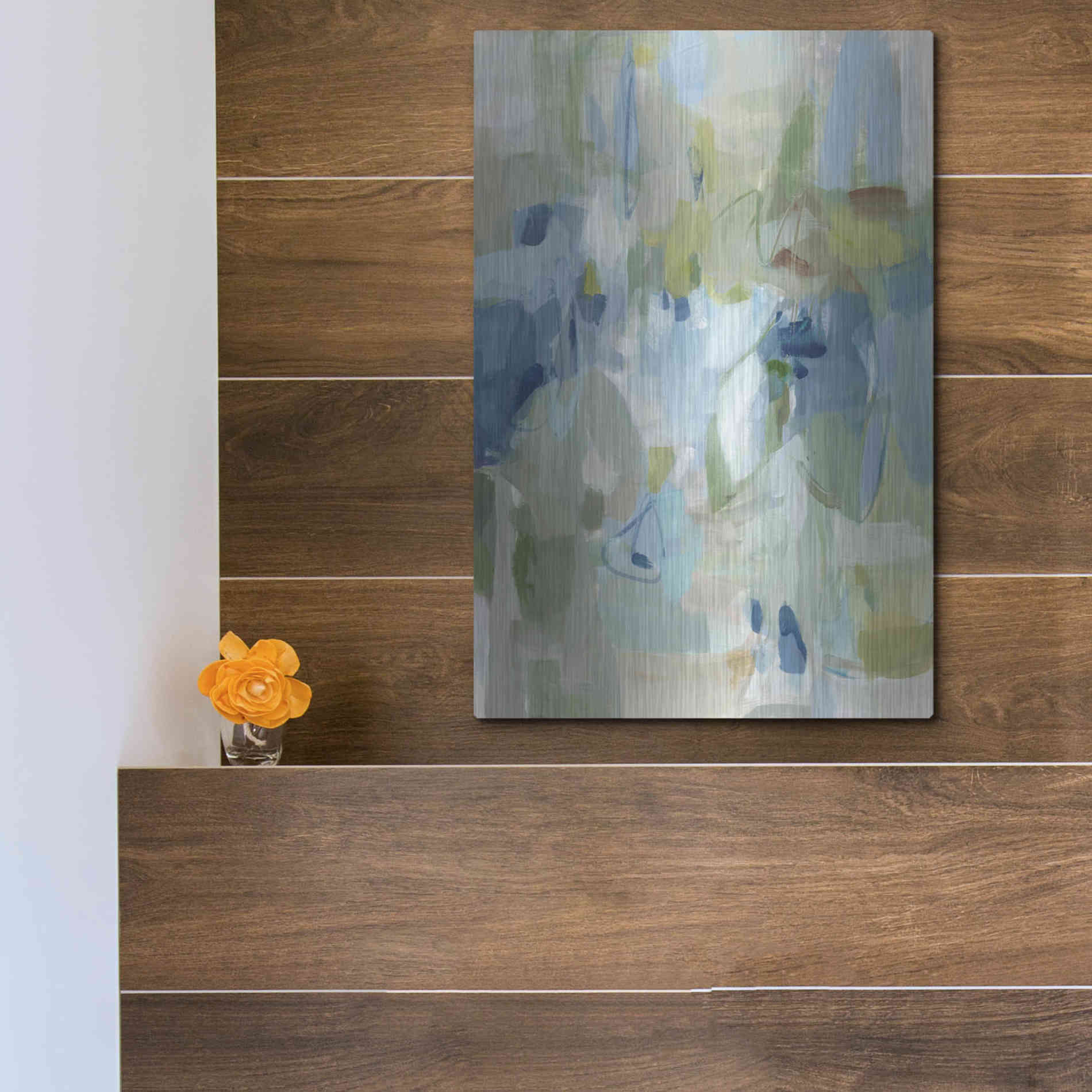 Luxe Metal Art 'Lakeside' by Christina Long, Metal Wall Art,12x16