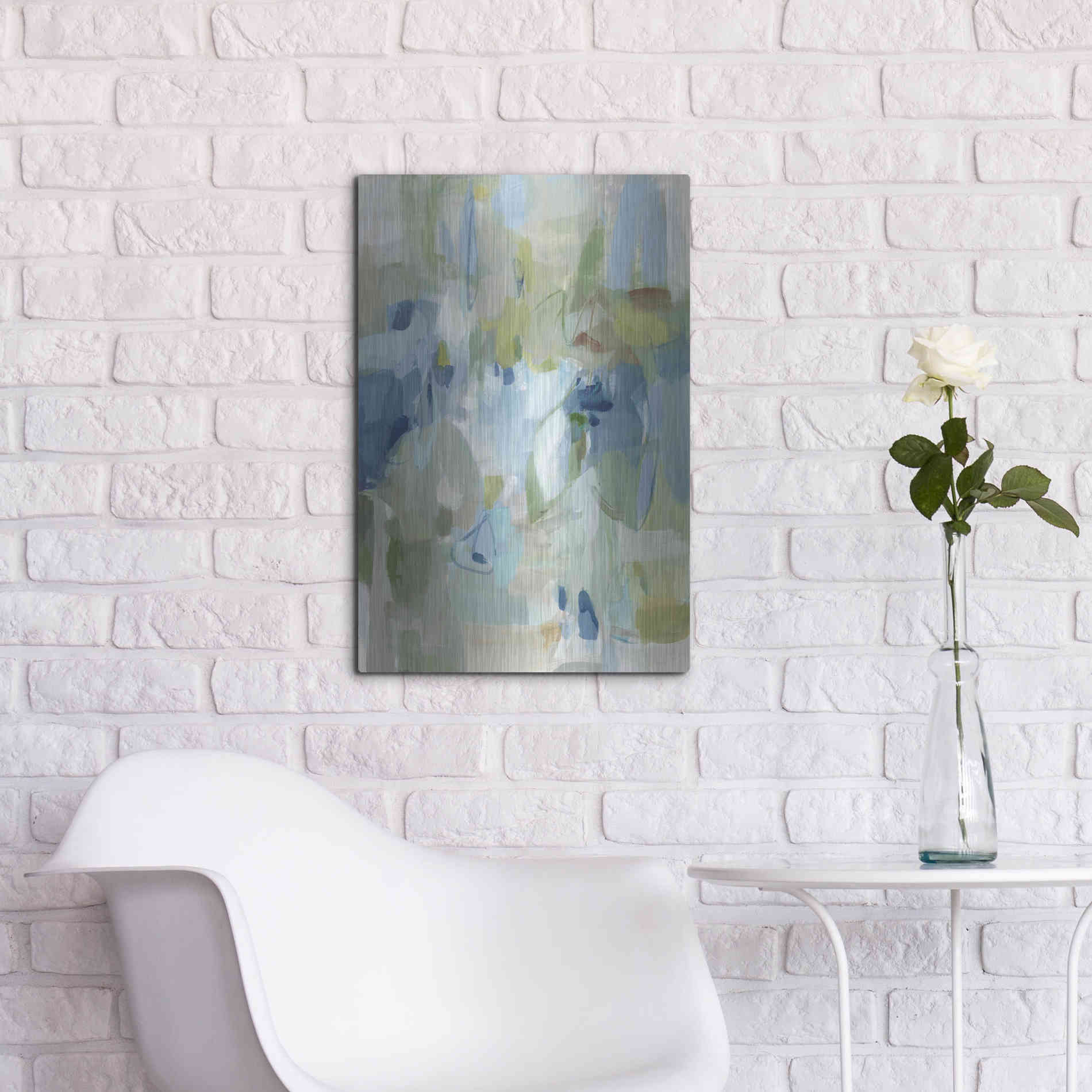 Luxe Metal Art 'Lakeside' by Christina Long, Metal Wall Art,16x24