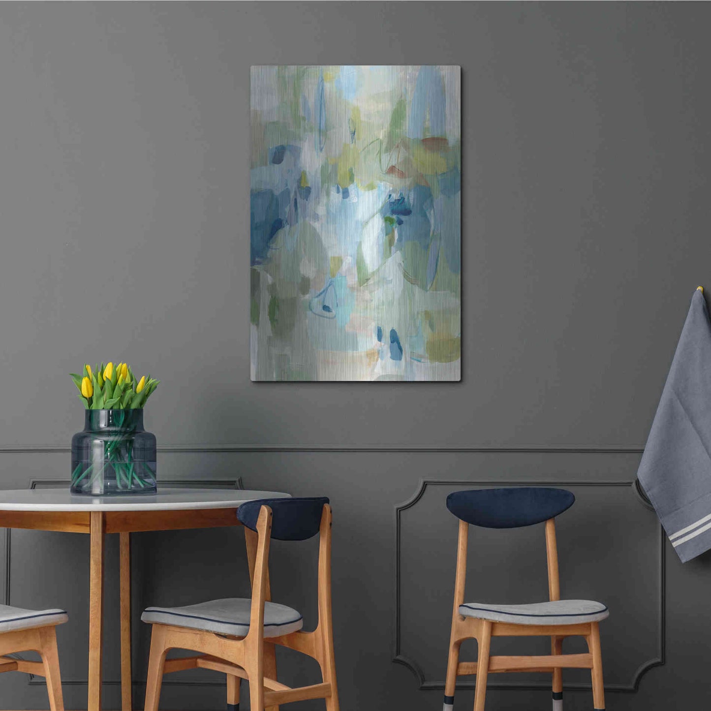 Luxe Metal Art 'Lakeside' by Christina Long, Metal Wall Art,24x36