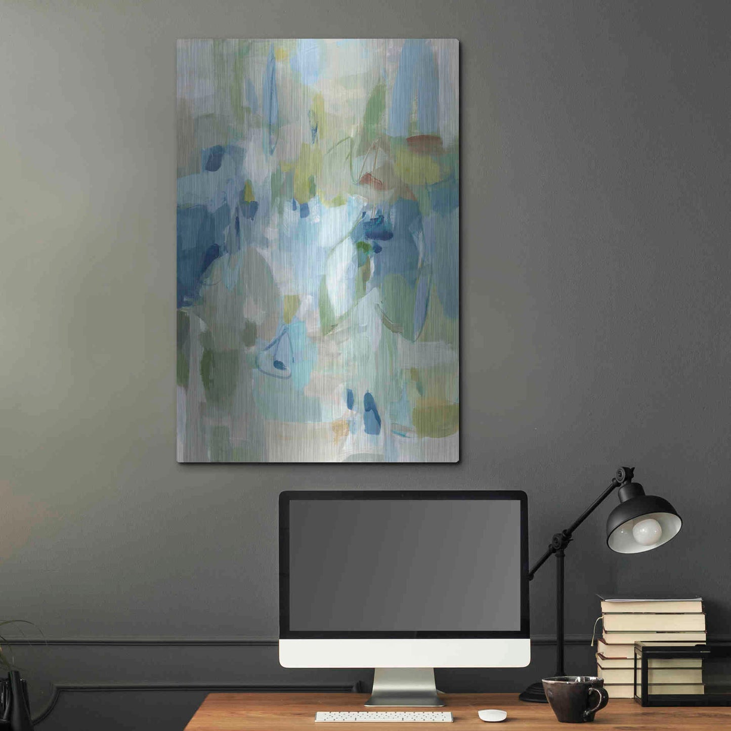 Luxe Metal Art 'Lakeside' by Christina Long, Metal Wall Art,24x36