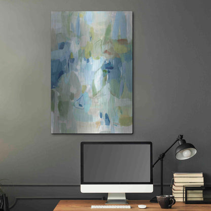 Luxe Metal Art 'Lakeside' by Christina Long, Metal Wall Art,24x36