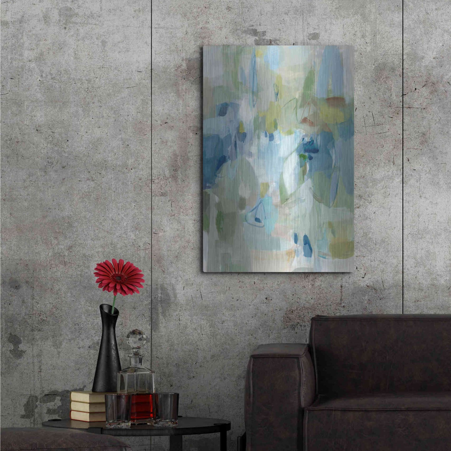 Luxe Metal Art 'Lakeside' by Christina Long, Metal Wall Art,24x36