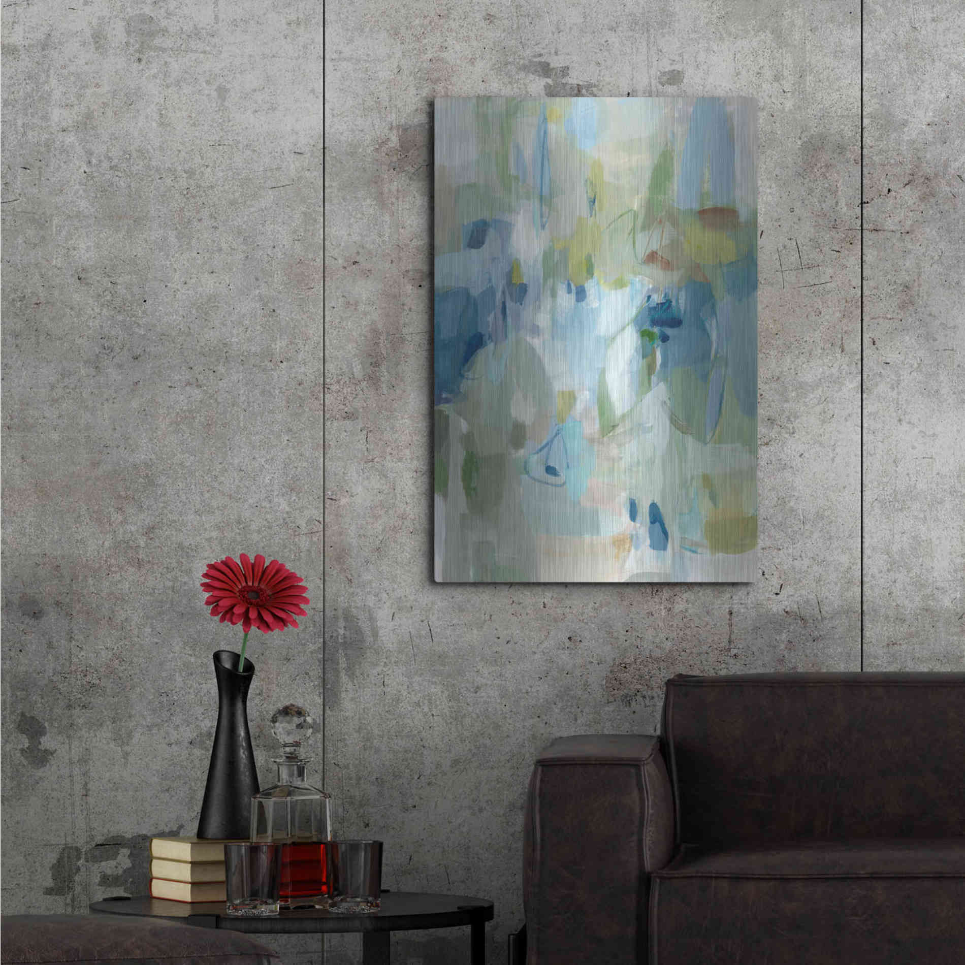 Luxe Metal Art 'Lakeside' by Christina Long, Metal Wall Art,24x36