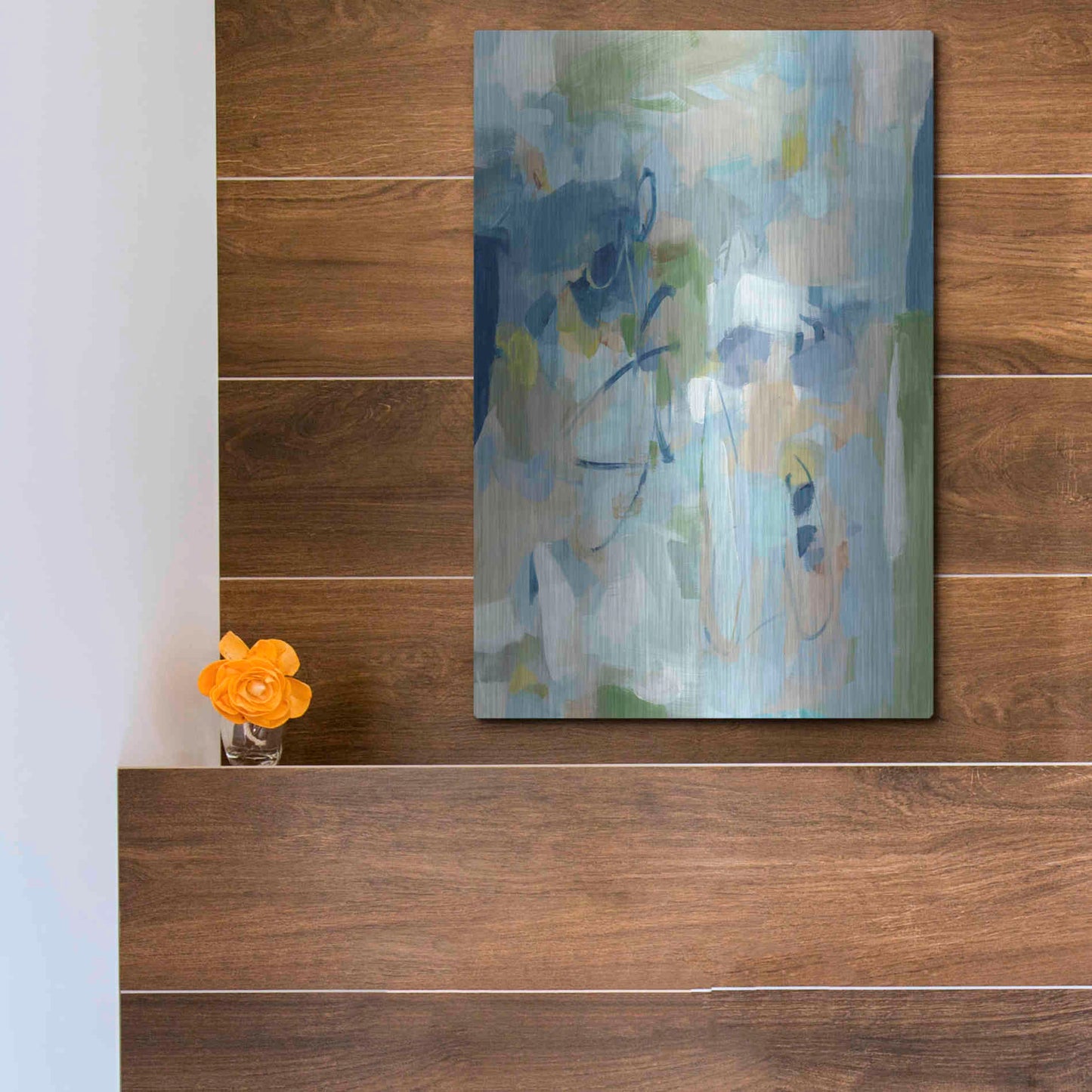 Luxe Metal Art 'Stillness' by Christina Long, Metal Wall Art,12x16