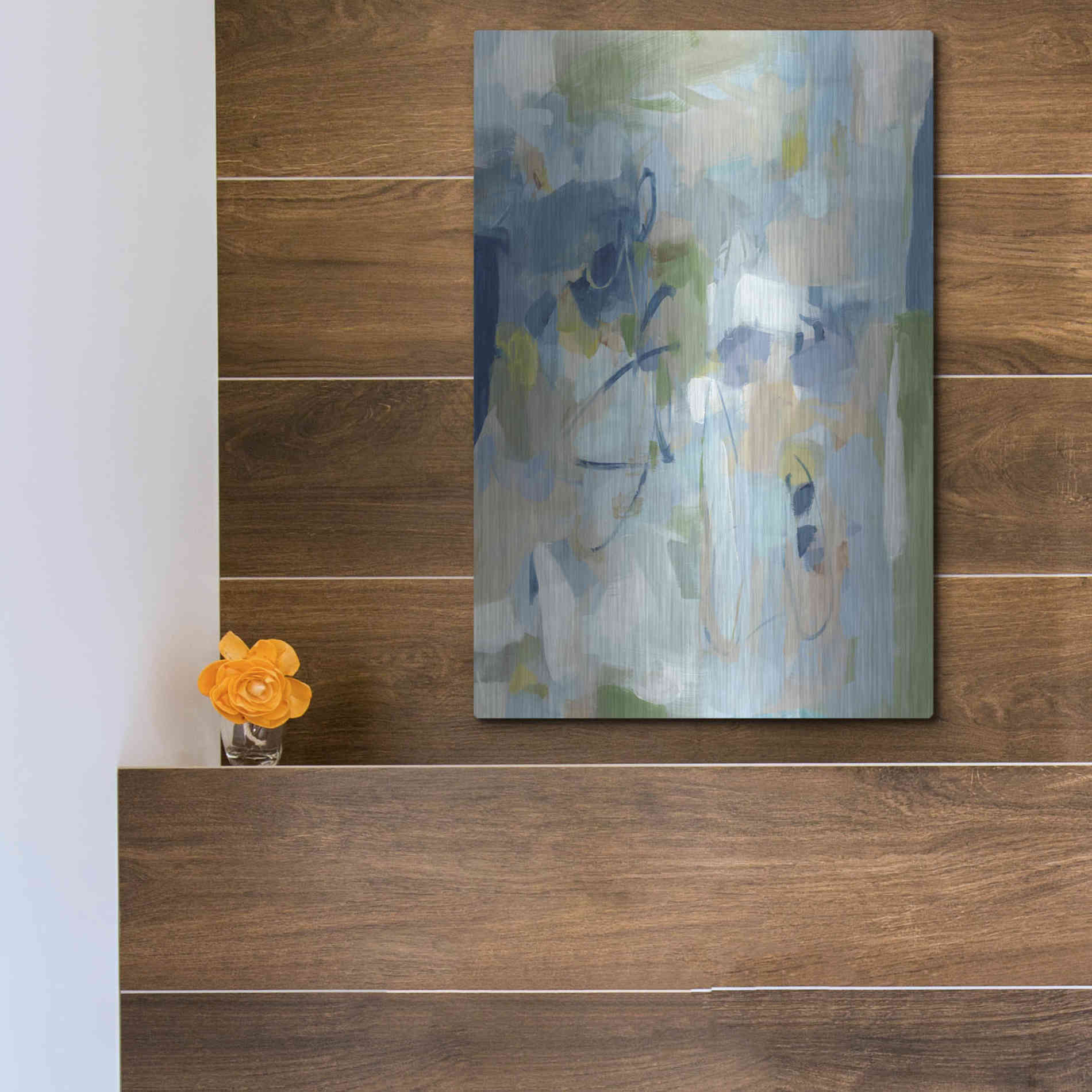 Luxe Metal Art 'Stillness' by Christina Long, Metal Wall Art,12x16