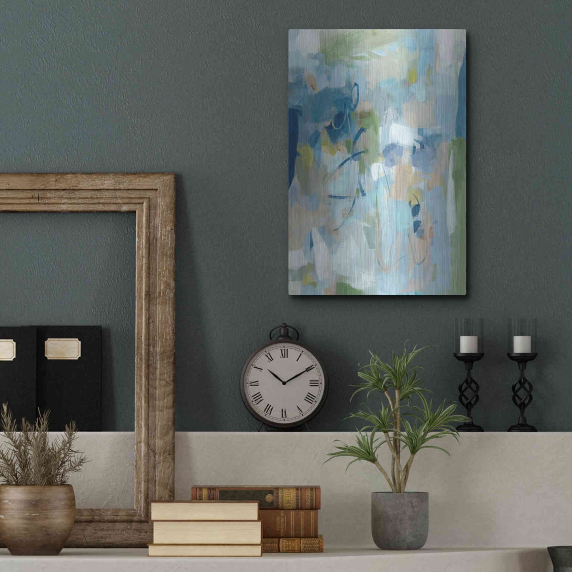 Luxe Metal Art 'Stillness' by Christina Long, Metal Wall Art,12x16