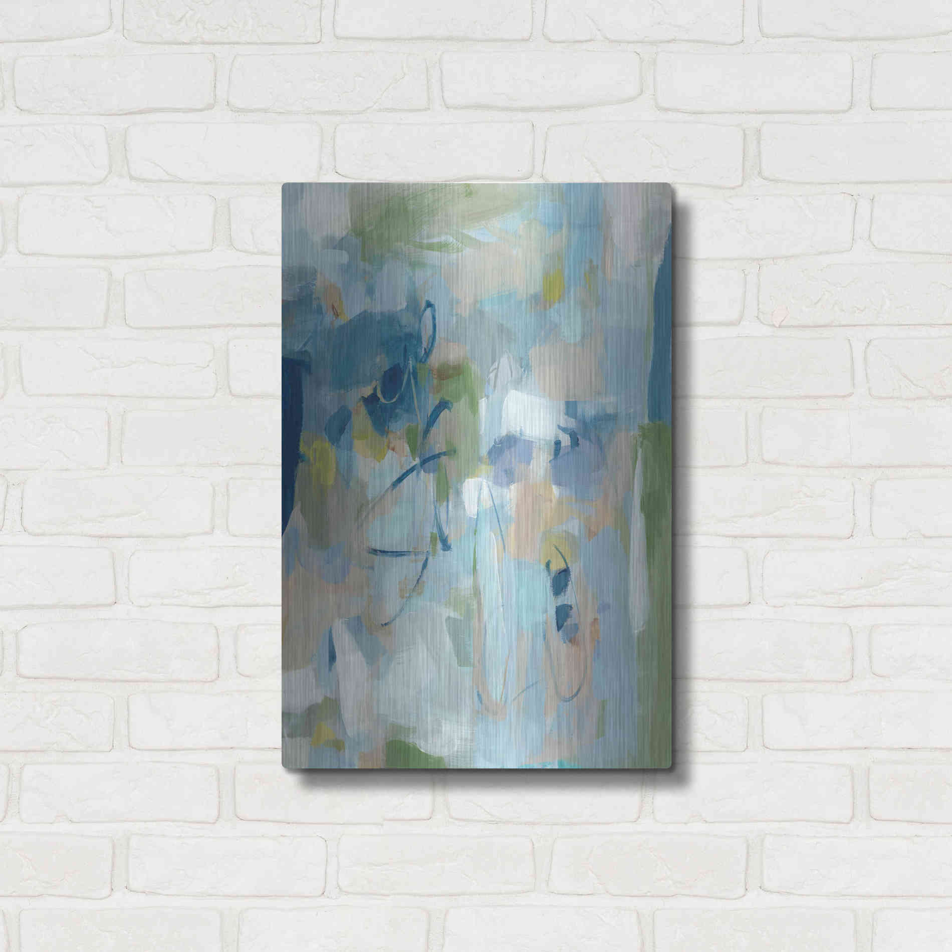 Luxe Metal Art 'Stillness' by Christina Long, Metal Wall Art,16x24