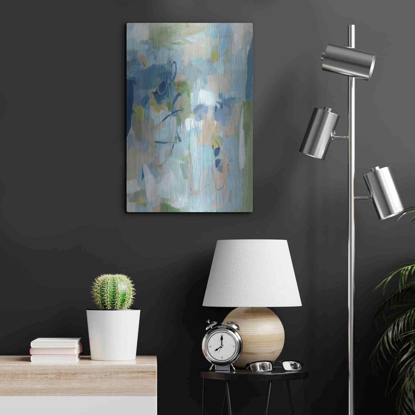 Luxe Metal Art 'Stillness' by Christina Long, Metal Wall Art,16x24