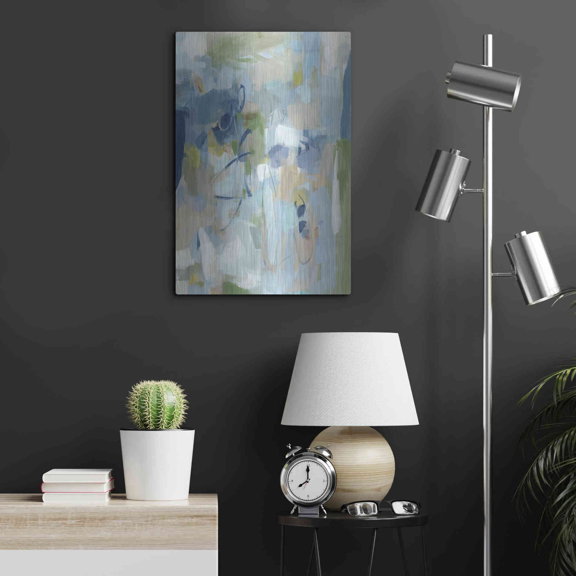 Luxe Metal Art 'Stillness' by Christina Long, Metal Wall Art,16x24