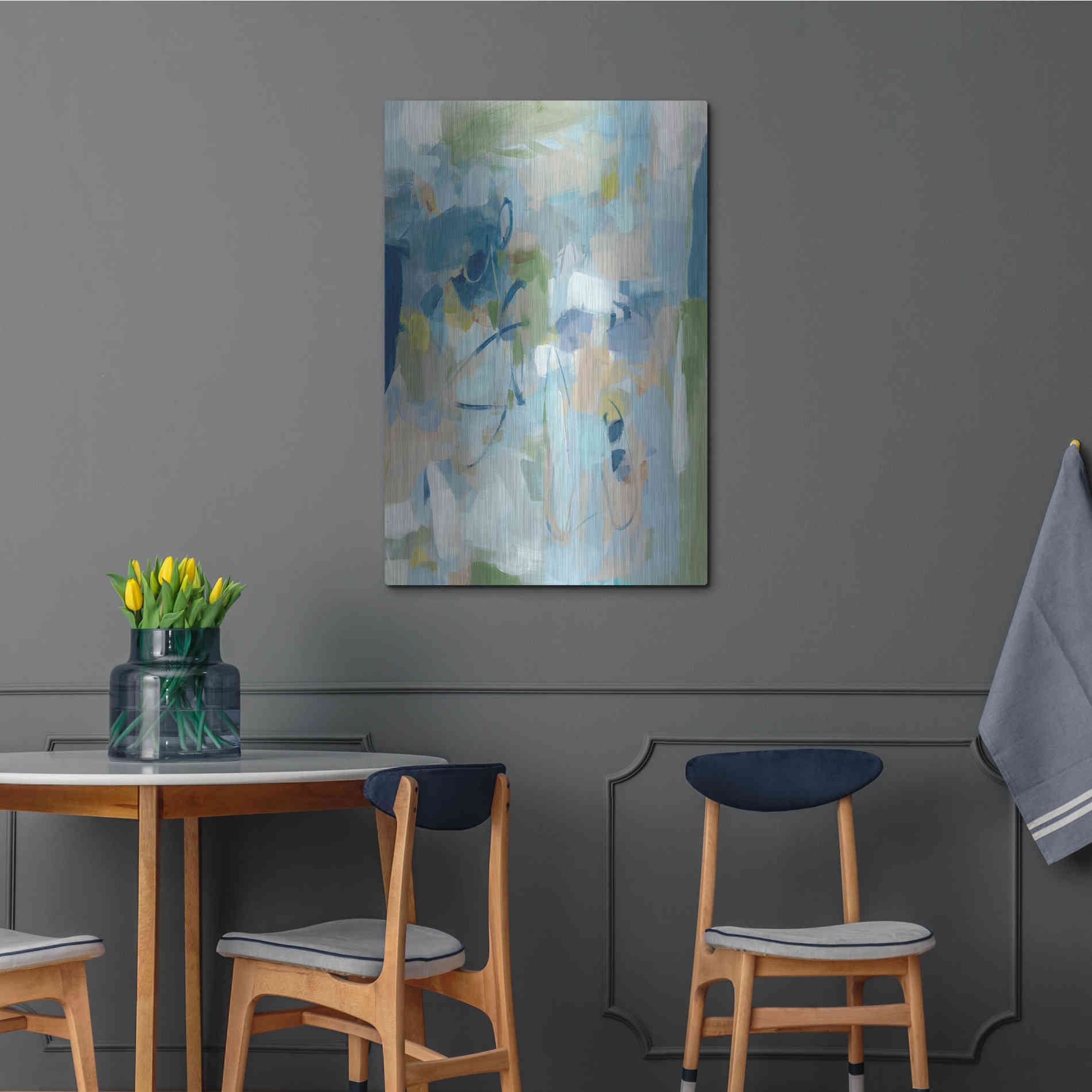 Luxe Metal Art 'Stillness' by Christina Long, Metal Wall Art,24x36