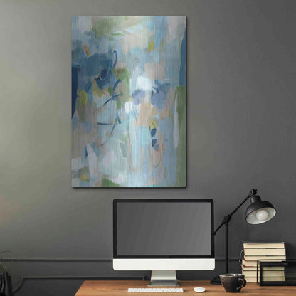 Luxe Metal Art 'Stillness' by Christina Long, Metal Wall Art,24x36