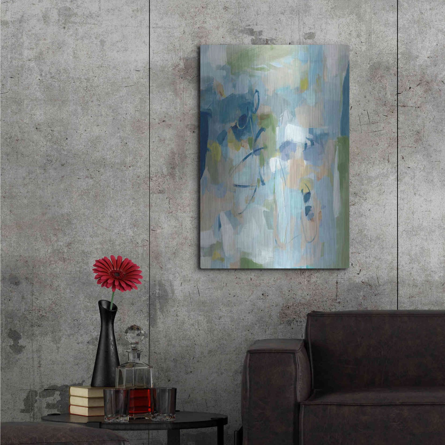 Luxe Metal Art 'Stillness' by Christina Long, Metal Wall Art,24x36