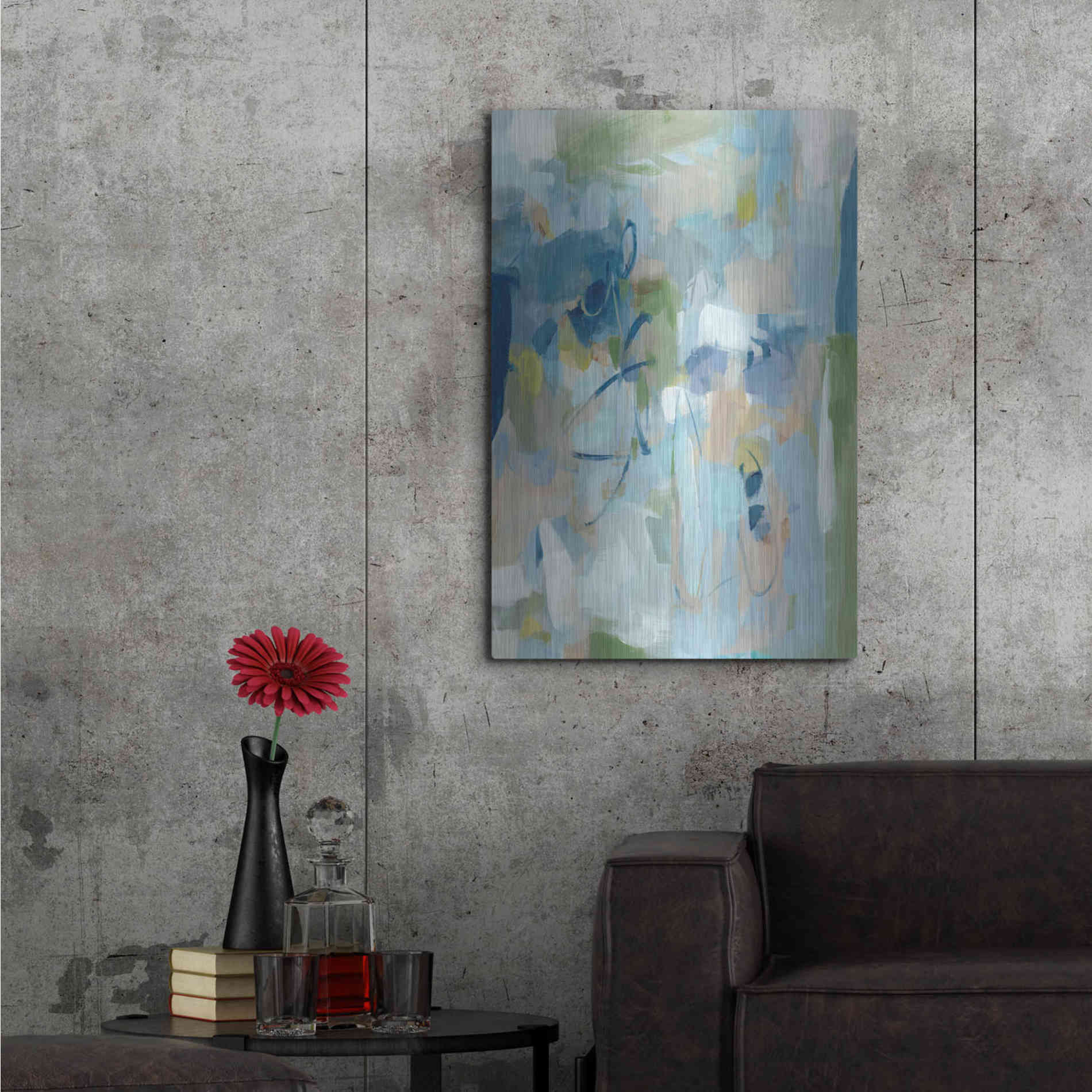 Luxe Metal Art 'Stillness' by Christina Long, Metal Wall Art,24x36