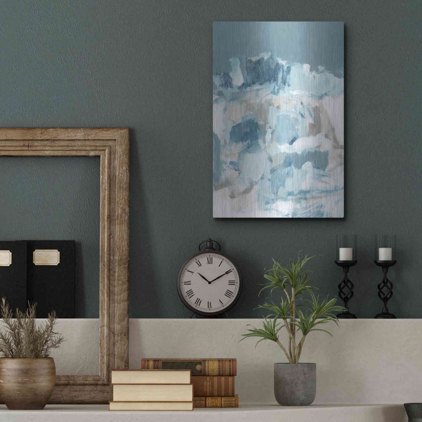 Luxe Metal Art 'August I' by Christina Long, Metal Wall Art,12x16