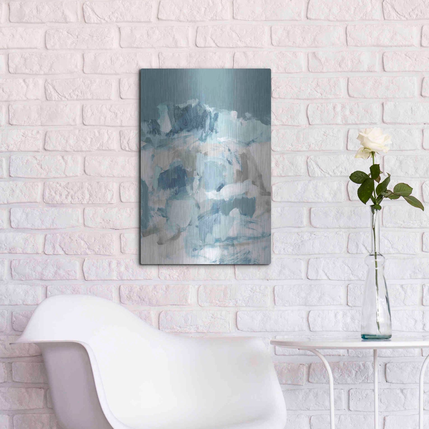 Luxe Metal Art 'August I' by Christina Long, Metal Wall Art,16x24