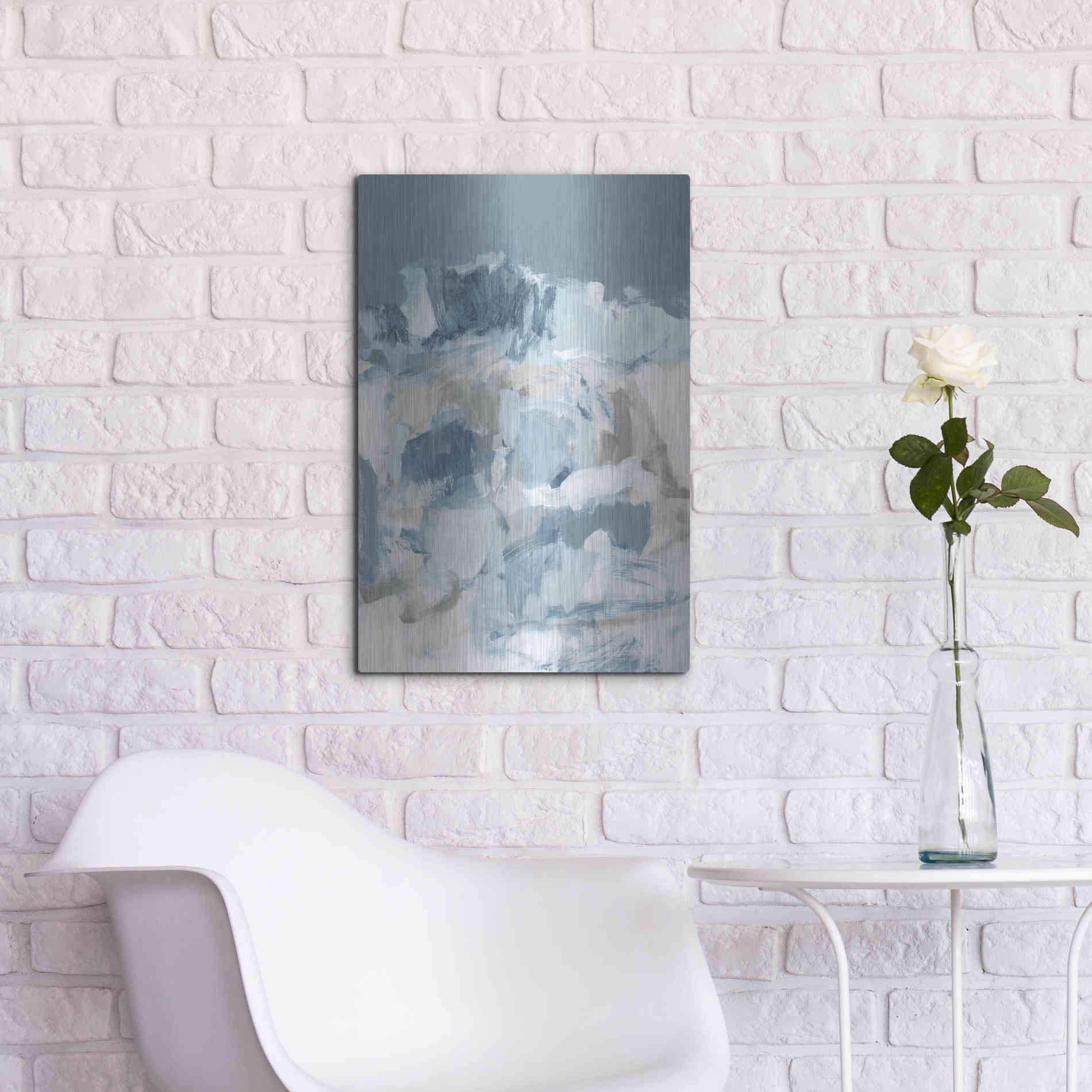 Luxe Metal Art 'August I' by Christina Long, Metal Wall Art,16x24