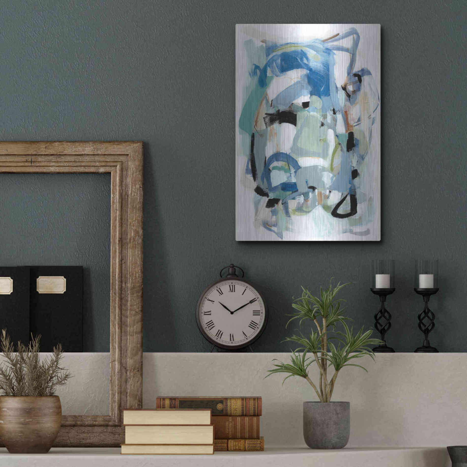 Luxe Metal Art 'Fall IV' by Christina Long, Metal Wall Art,12x16