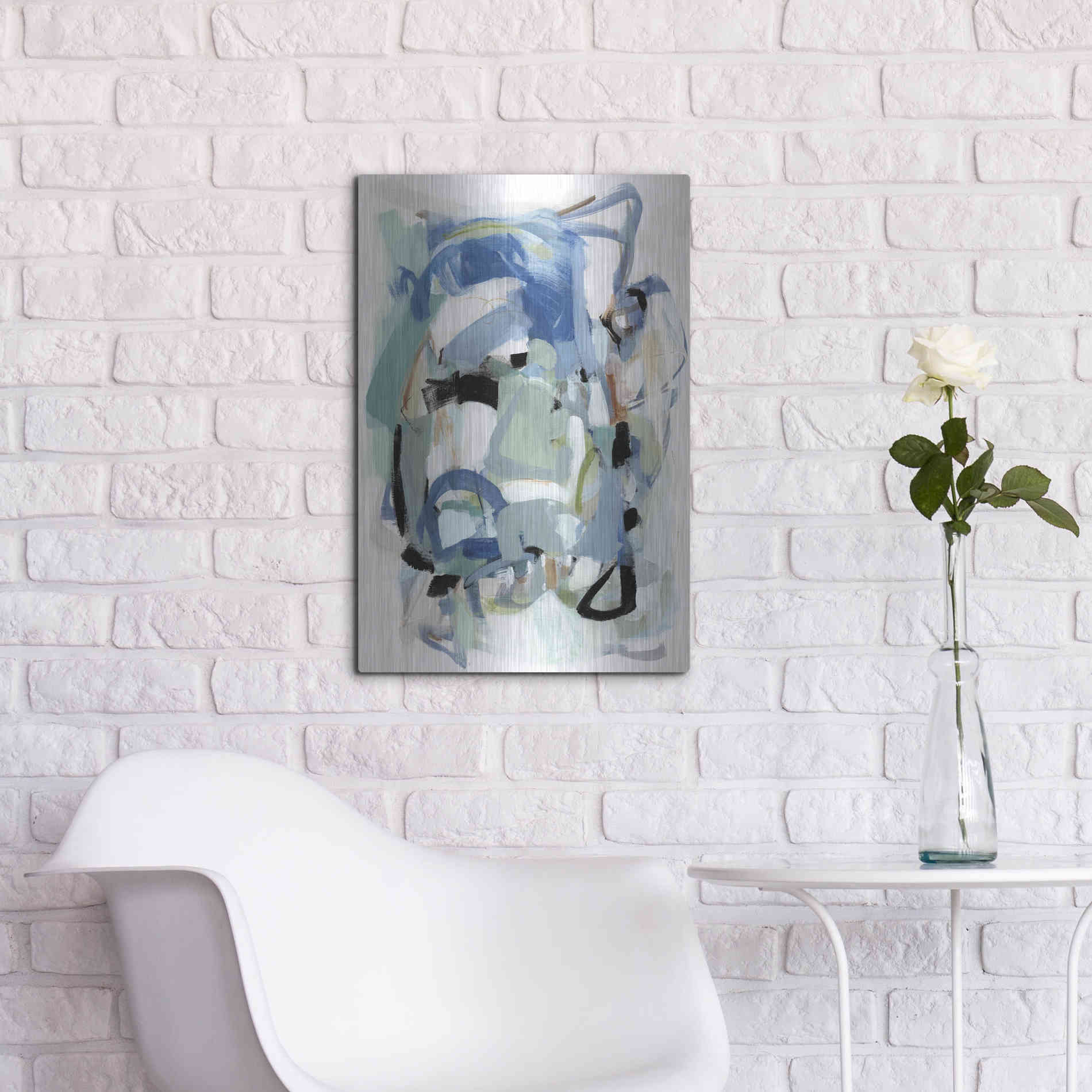 Luxe Metal Art 'Fall IV' by Christina Long, Metal Wall Art,16x24