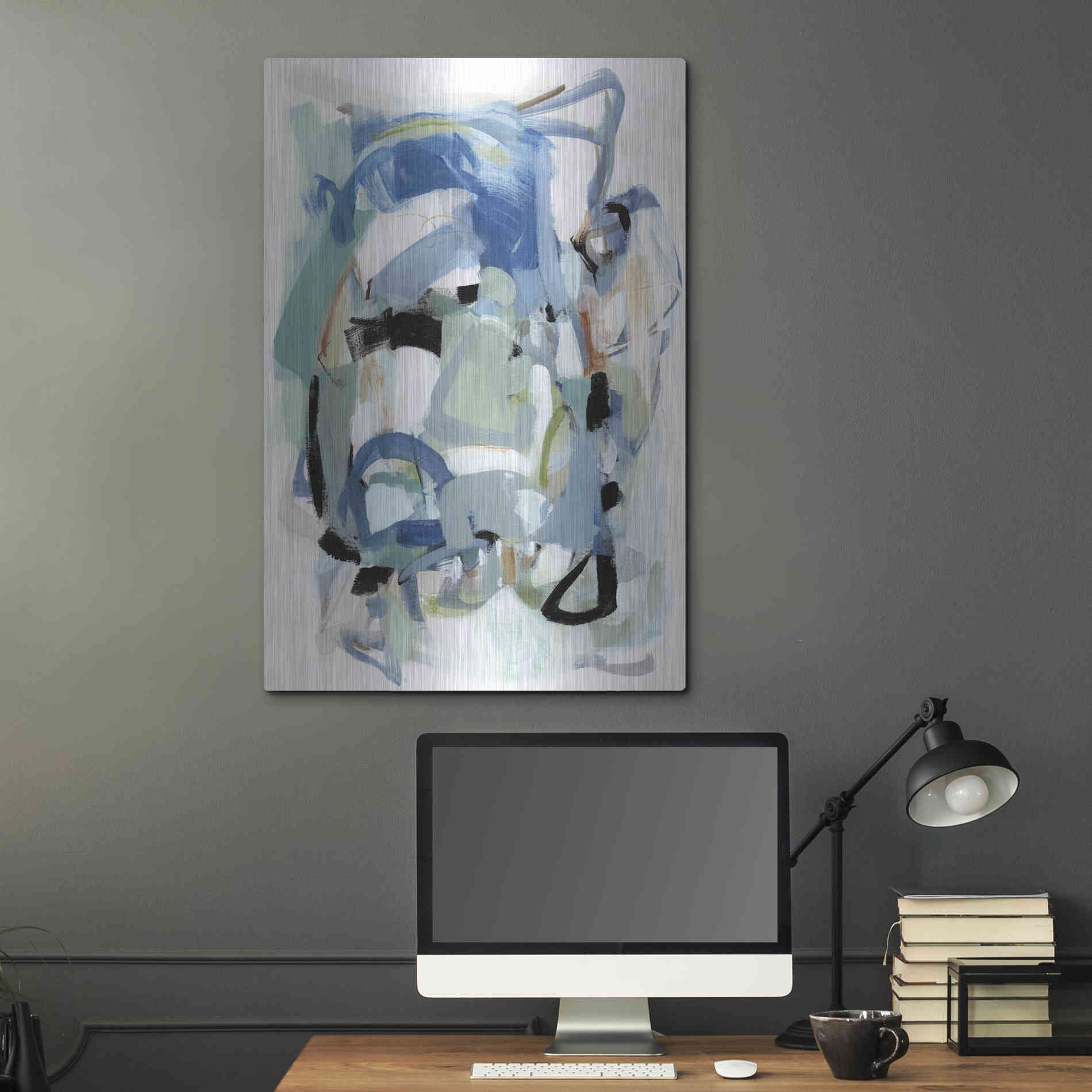 Luxe Metal Art 'Fall IV' by Christina Long, Metal Wall Art,24x36