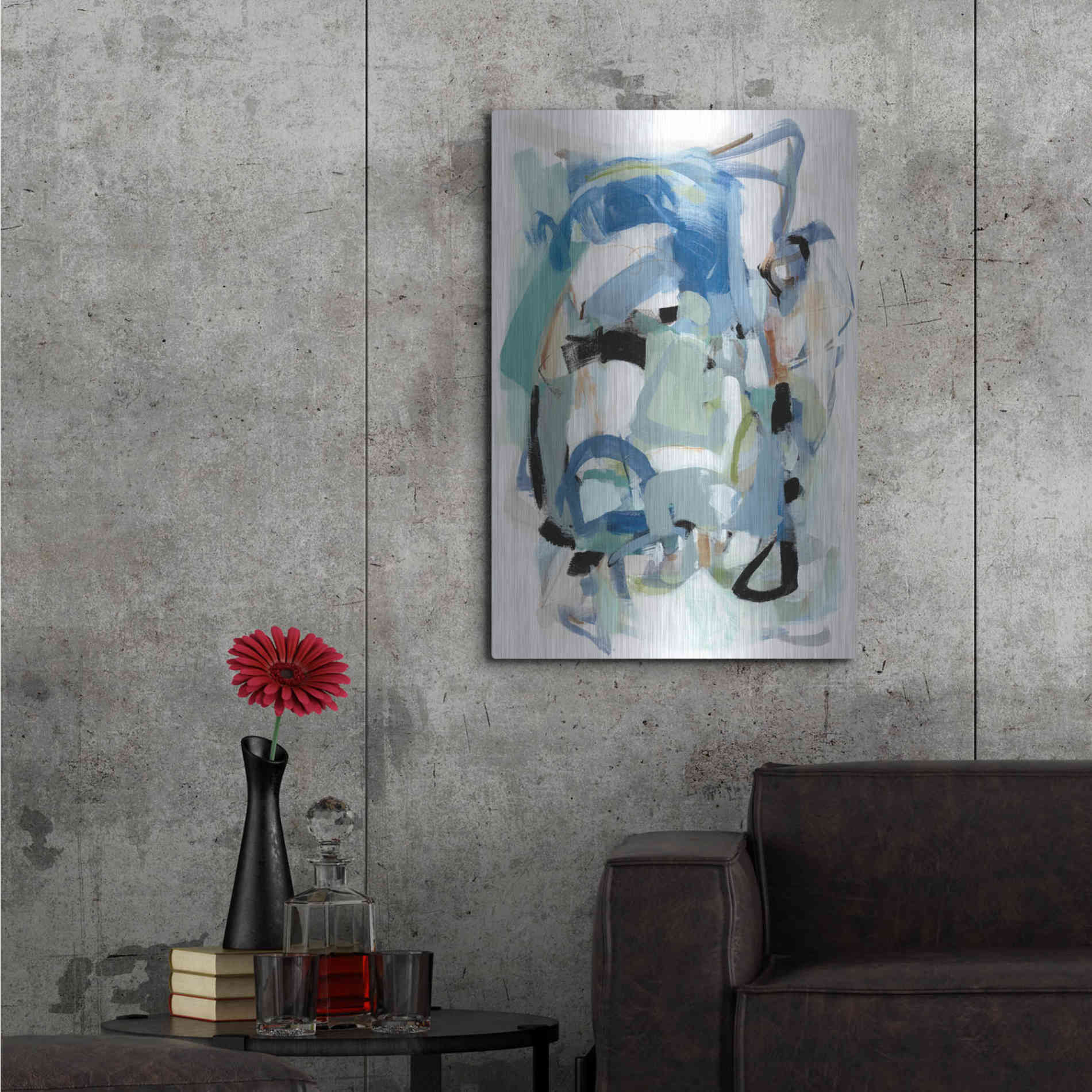 Luxe Metal Art 'Fall IV' by Christina Long, Metal Wall Art,24x36