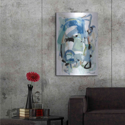 Luxe Metal Art 'Fall IV' by Christina Long, Metal Wall Art,24x36