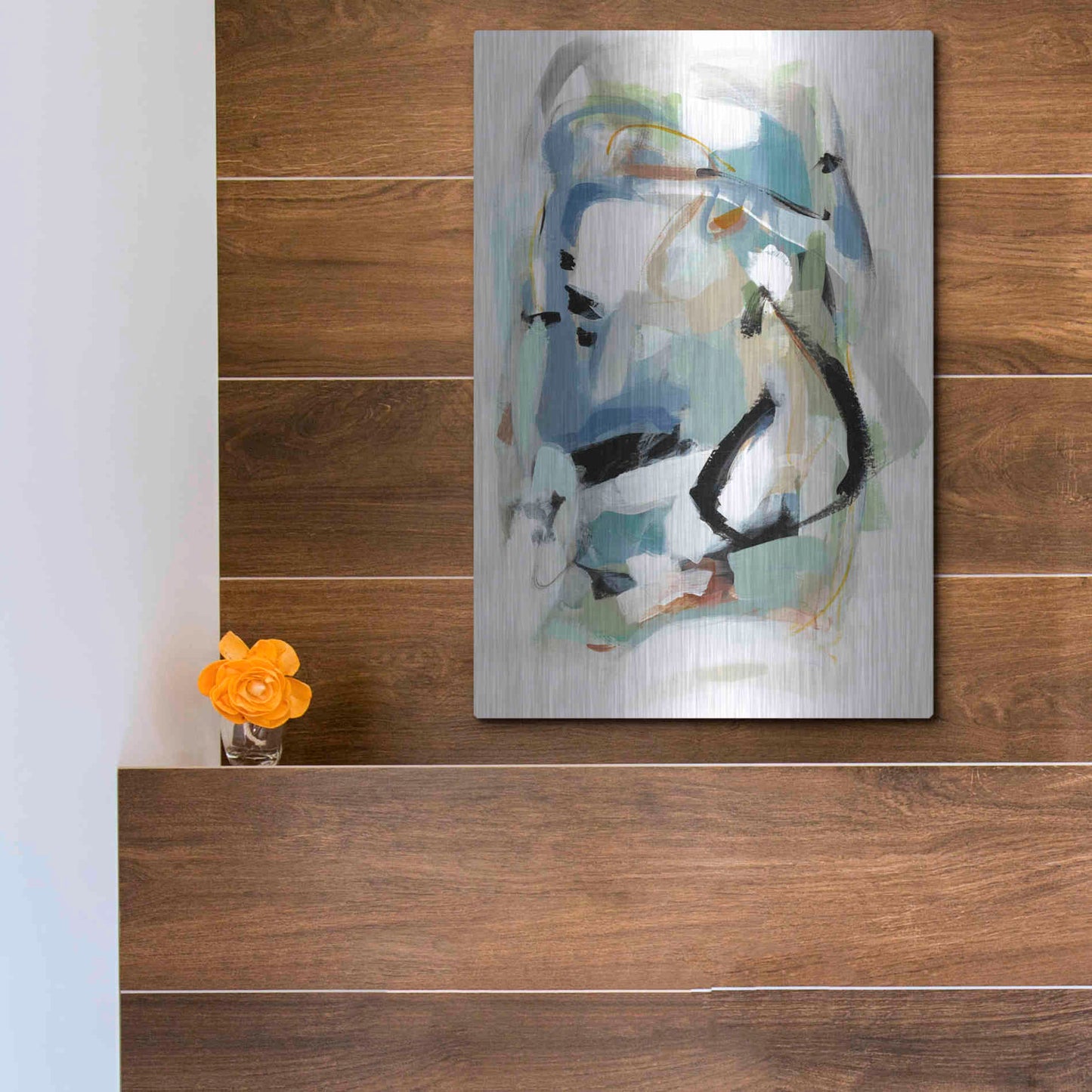 Luxe Metal Art 'Fall II' by Christina Long, Metal Wall Art,12x16