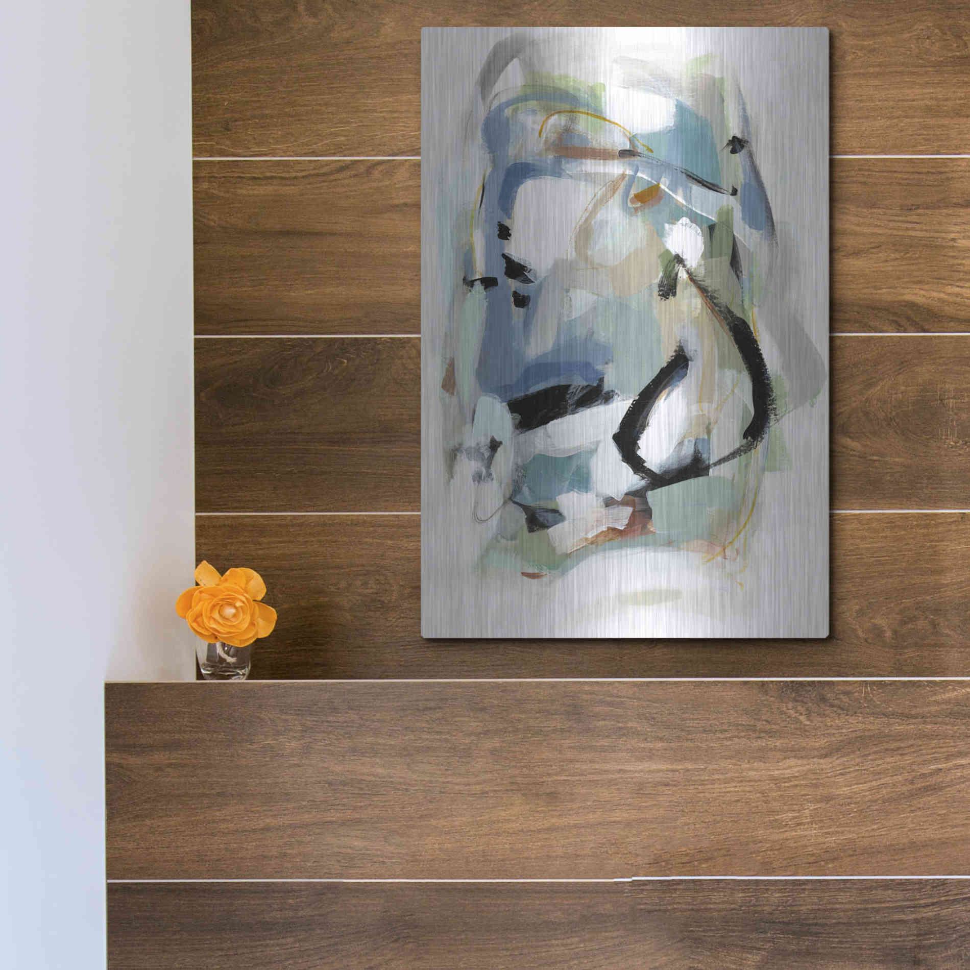 Luxe Metal Art 'Fall II' by Christina Long, Metal Wall Art,12x16