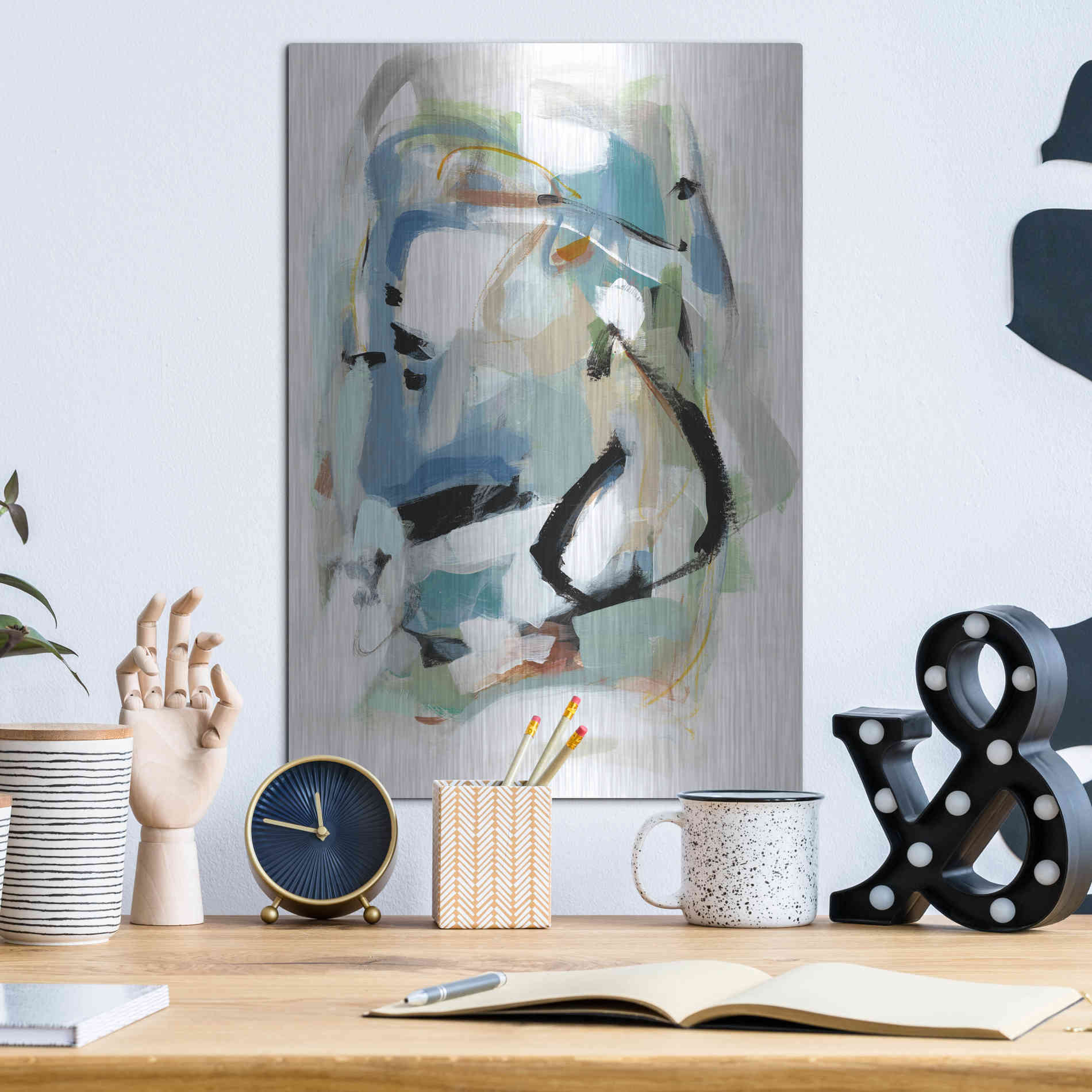 Luxe Metal Art 'Fall II' by Christina Long, Metal Wall Art,12x16