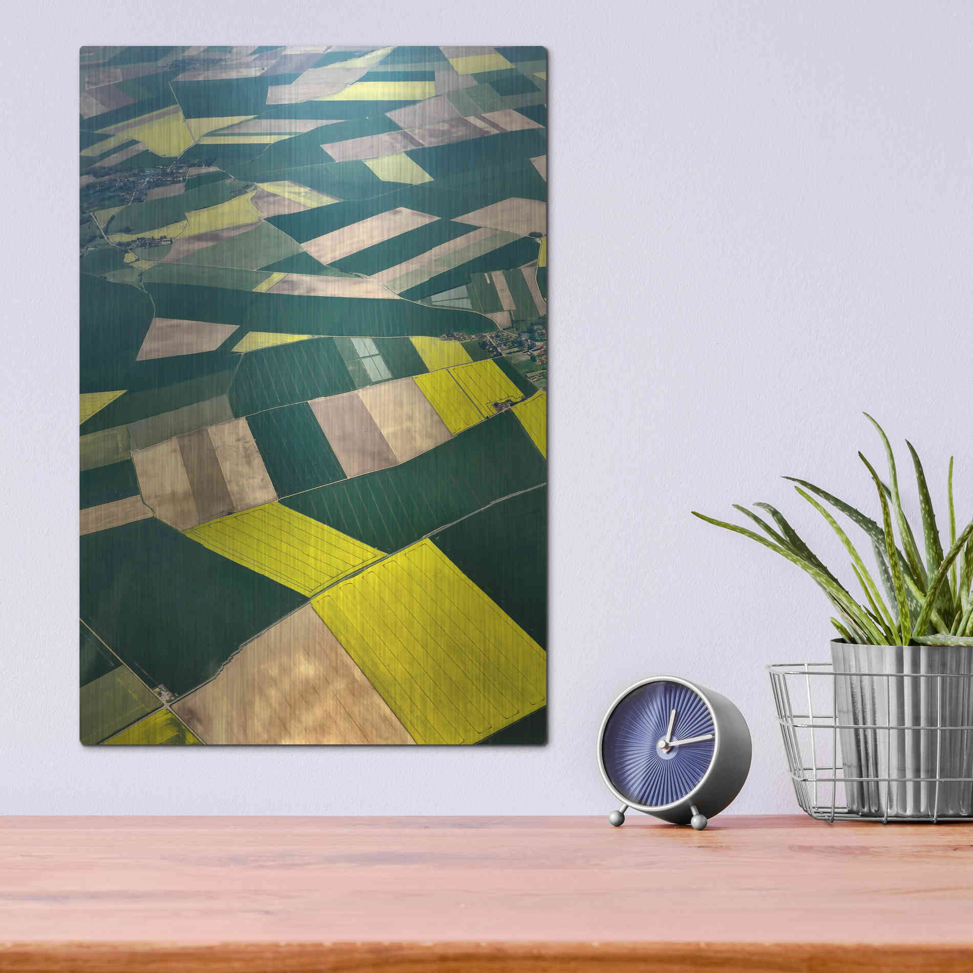 Luxe Metal Art 'Approaching Paris I' by Colby Chester, Metal Wall Art,12x16