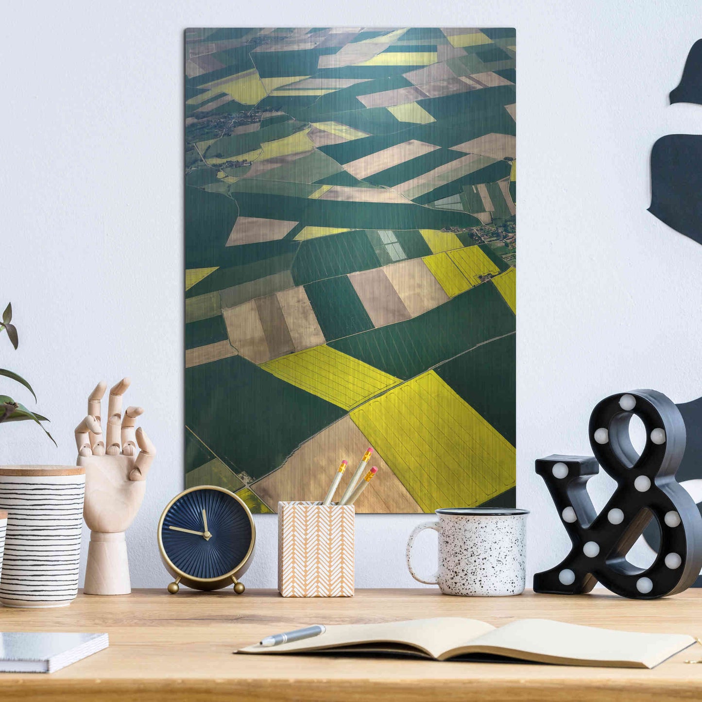 Luxe Metal Art 'Approaching Paris I' by Colby Chester, Metal Wall Art,12x16