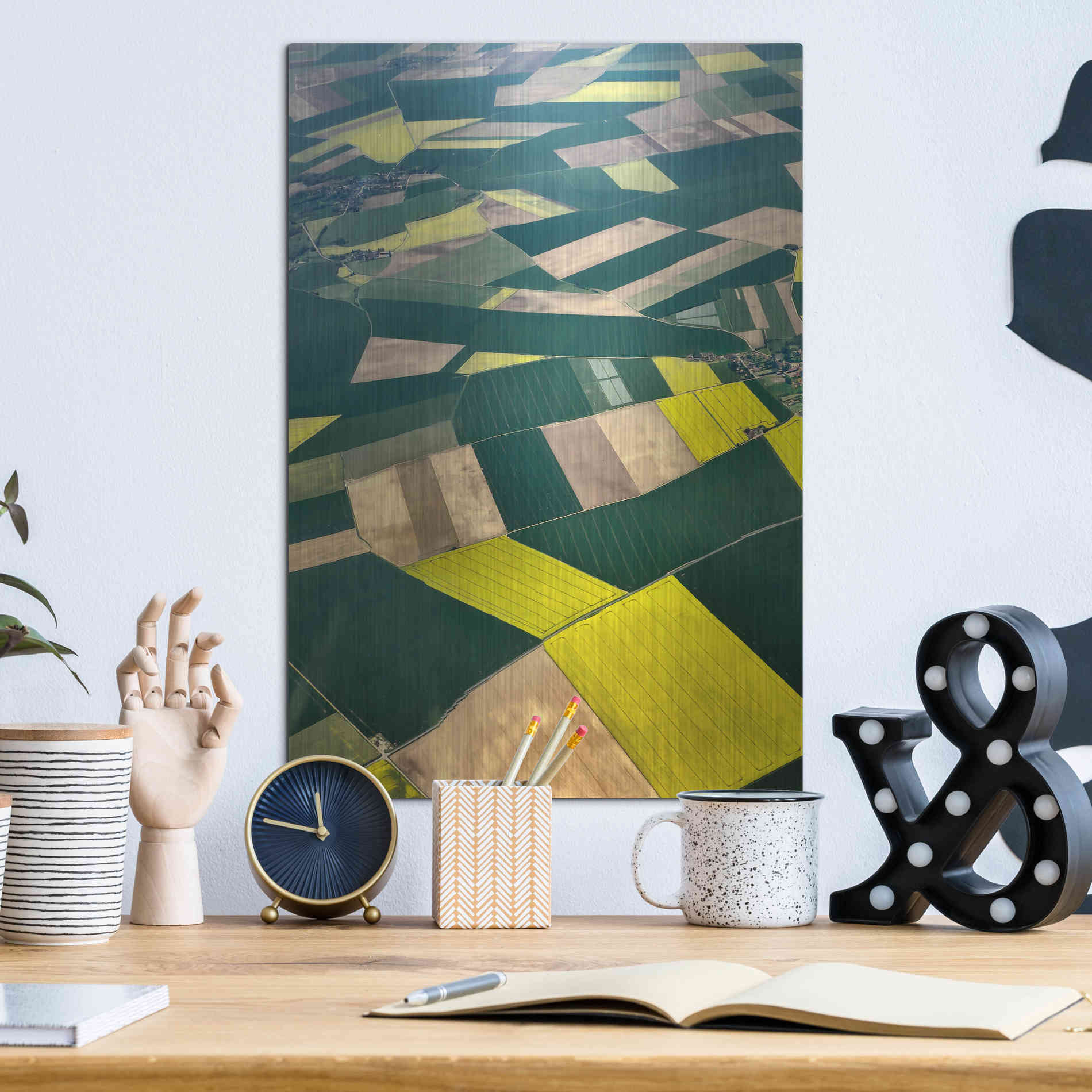 Luxe Metal Art 'Approaching Paris I' by Colby Chester, Metal Wall Art,12x16