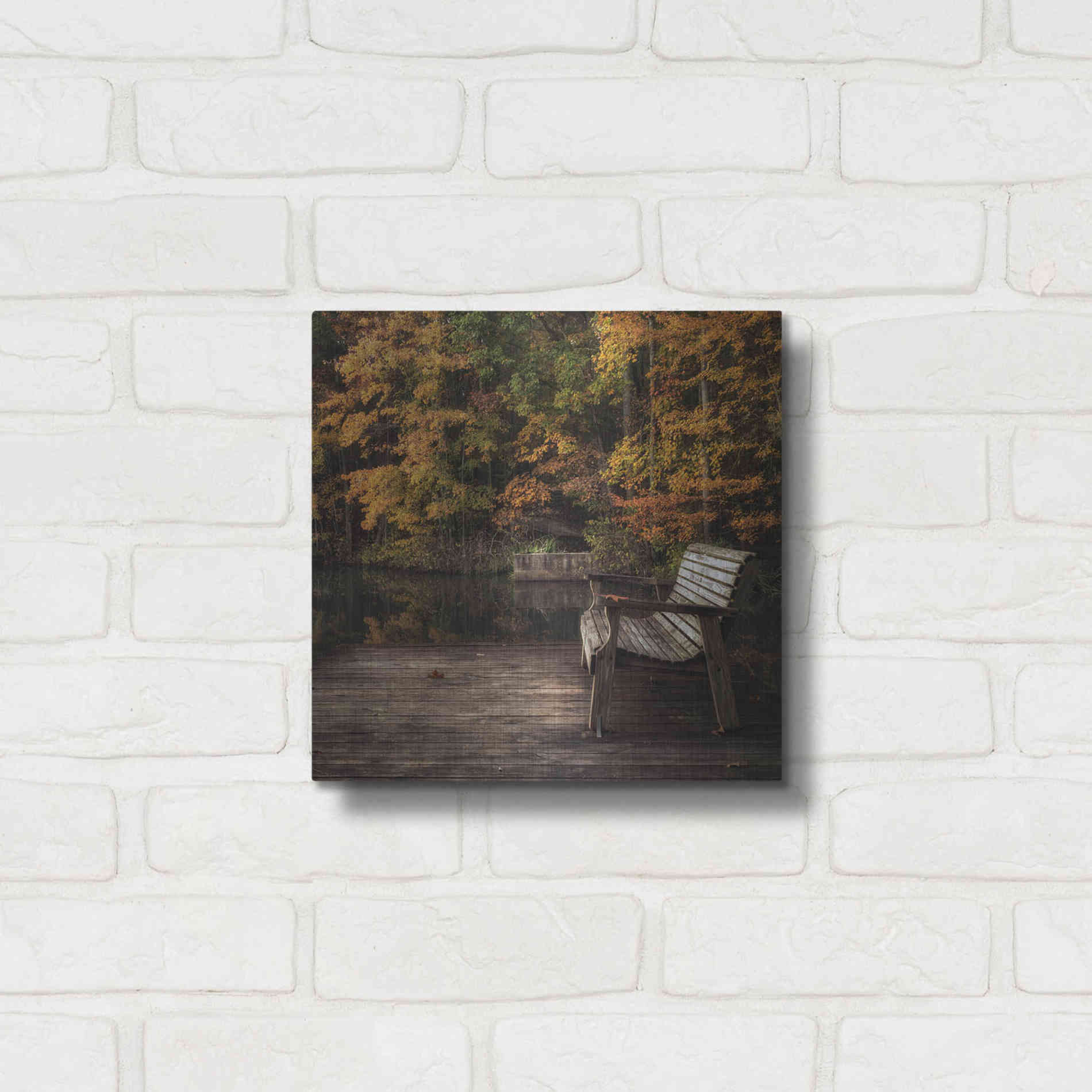 Luxe Metal Art 'Autumn Rest' by Danny Head, Metal Wall Art,12x12