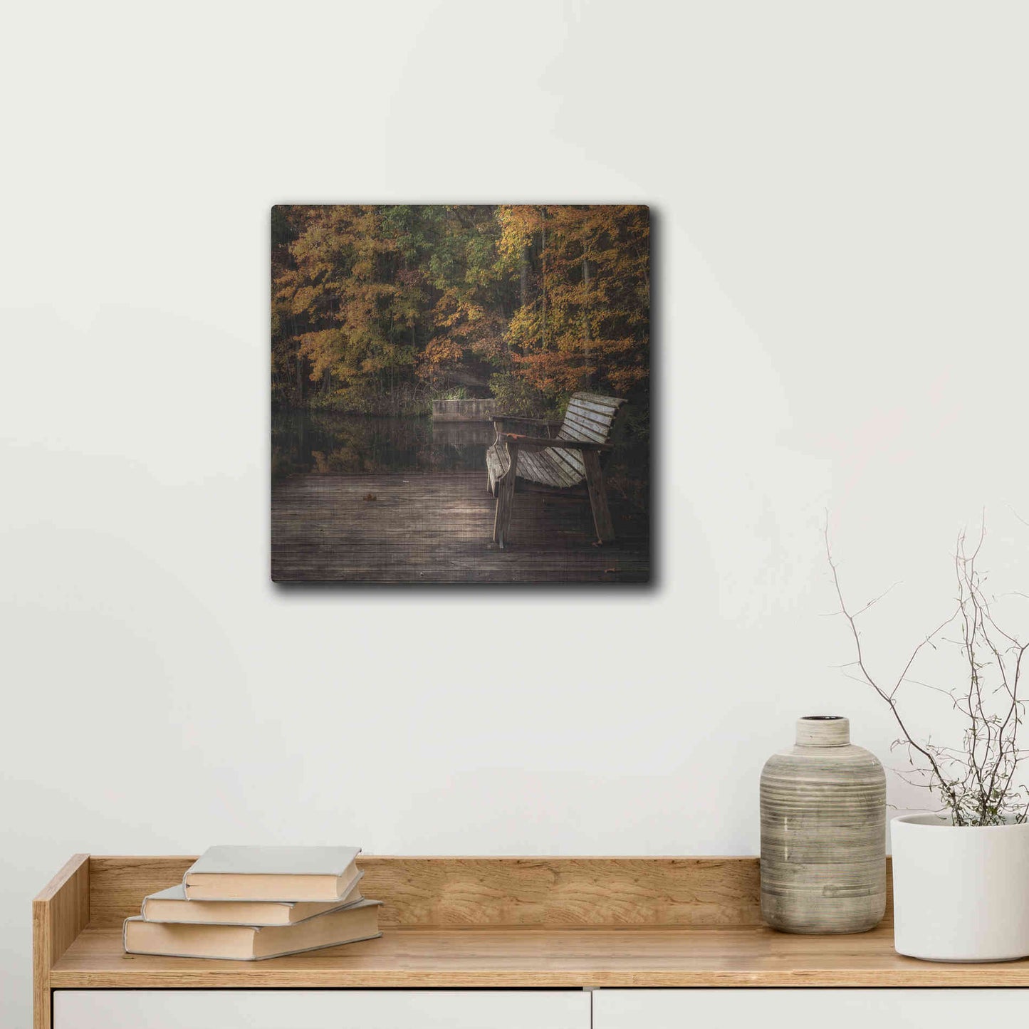 Luxe Metal Art 'Autumn Rest' by Danny Head, Metal Wall Art,12x12