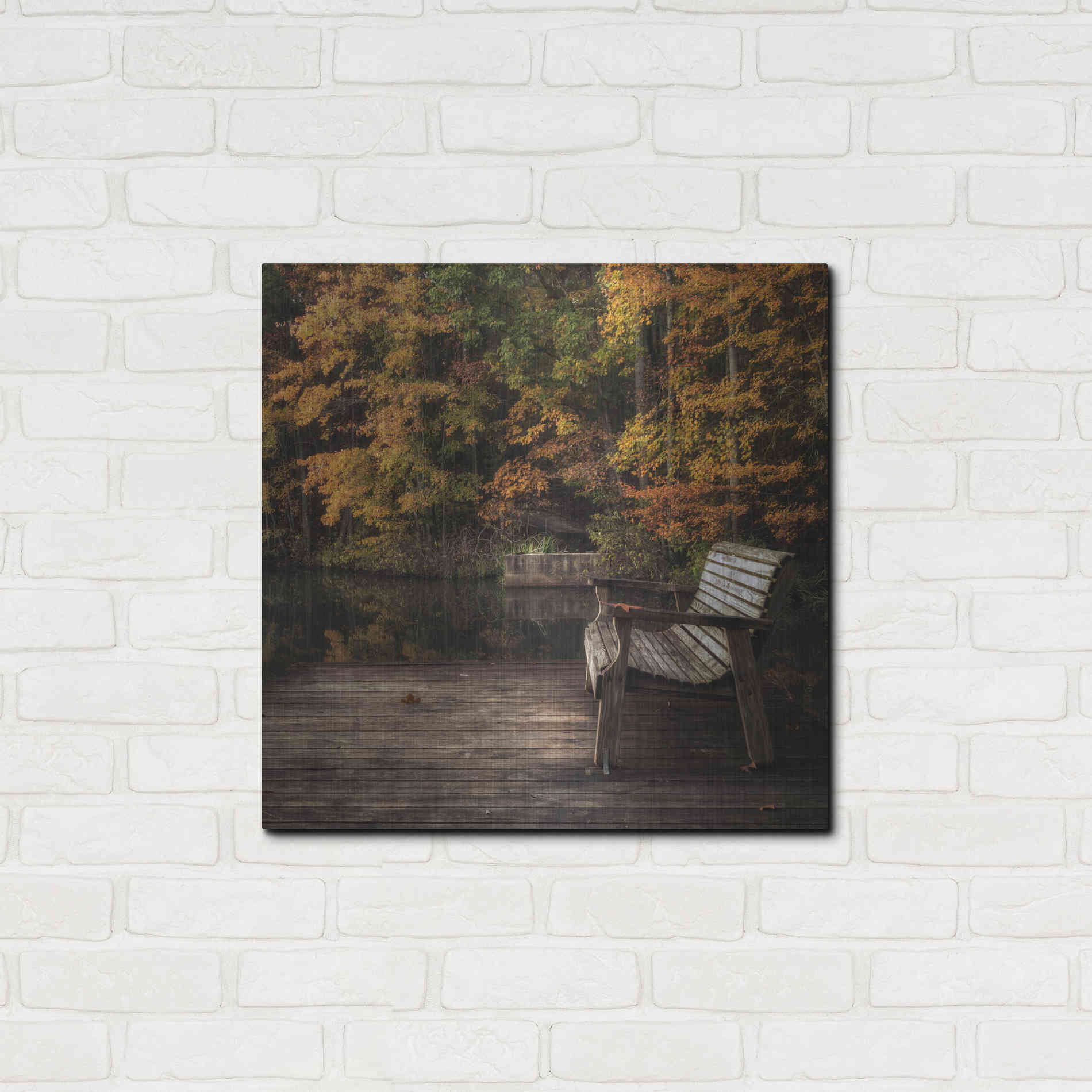 Luxe Metal Art 'Autumn Rest' by Danny Head, Metal Wall Art,24x24