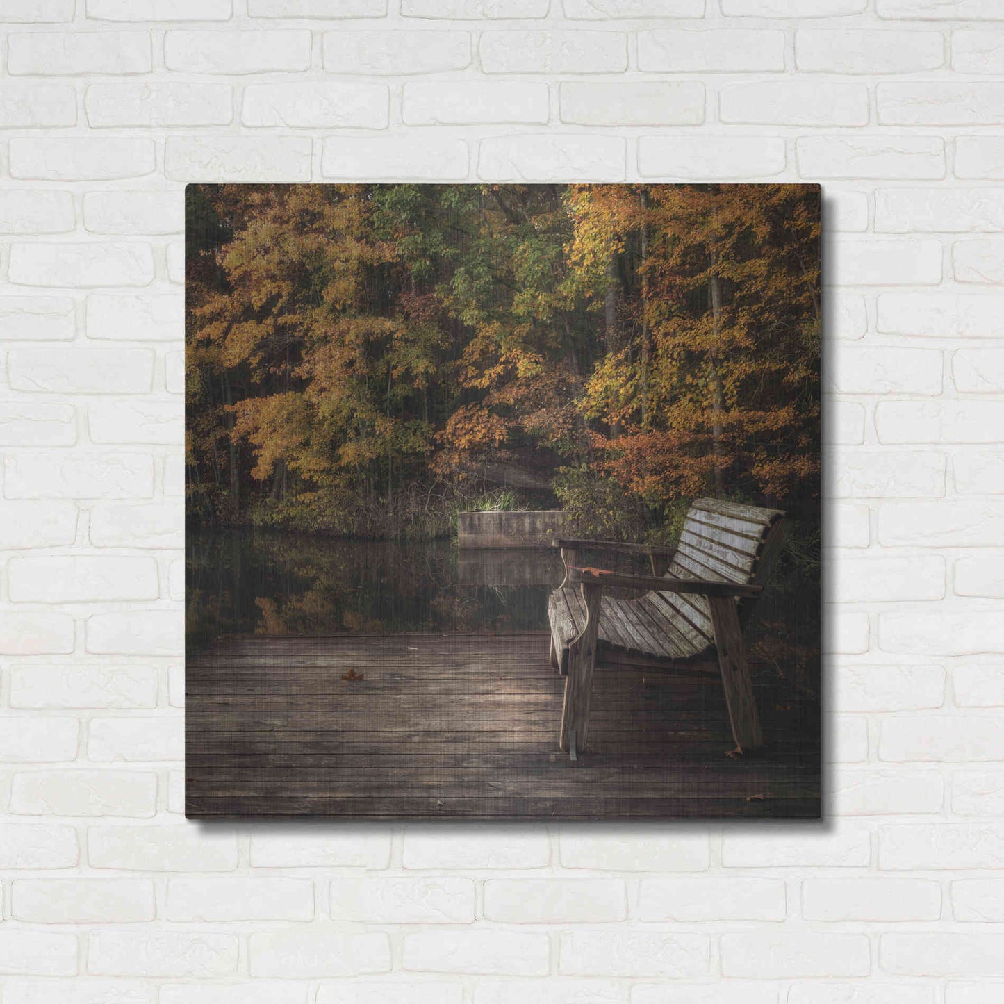 Luxe Metal Art 'Autumn Rest' by Danny Head, Metal Wall Art,36x36