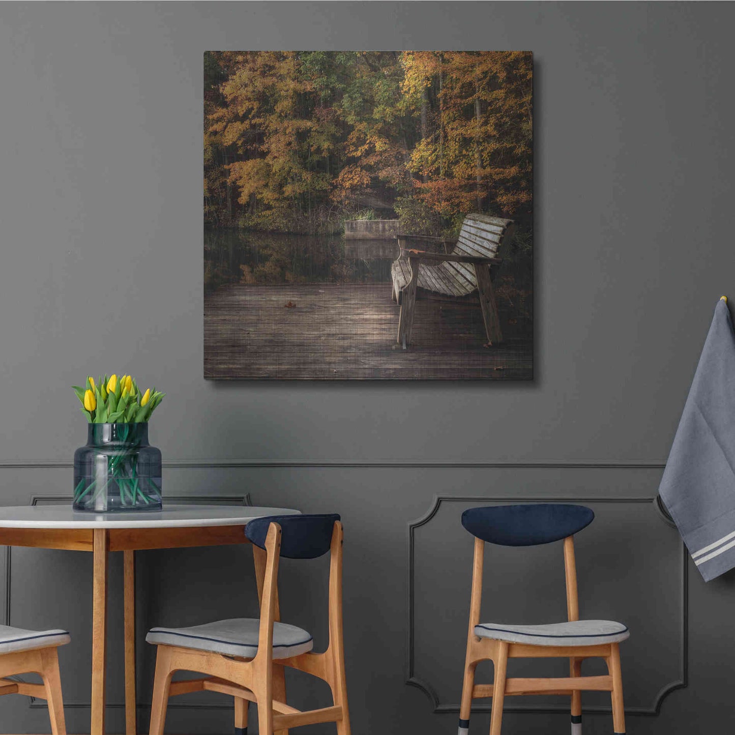 Luxe Metal Art 'Autumn Rest' by Danny Head, Metal Wall Art,36x36