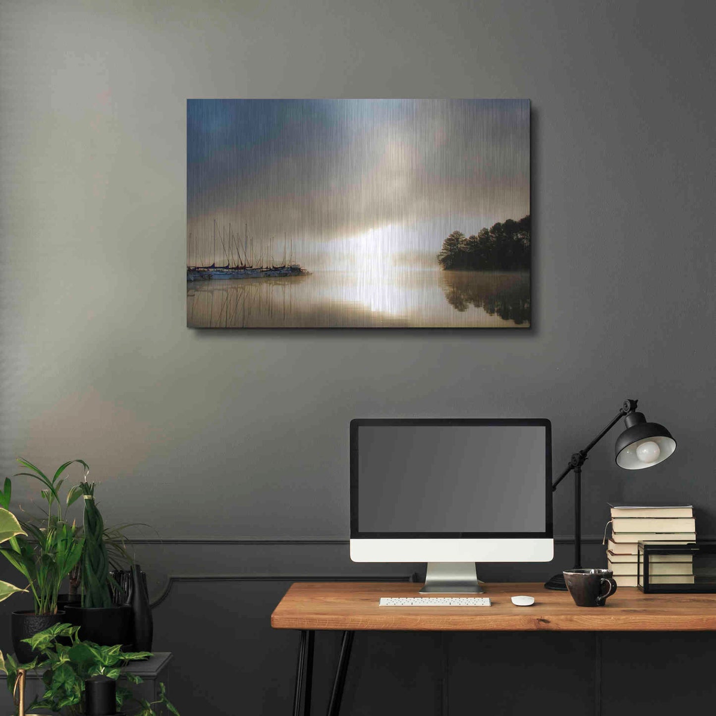 Luxe Metal Art 'Breaking Through I' by Danny Head, Metal Wall Art,36x24