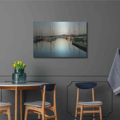 Luxe Metal Art 'Marina Sundown II' by Danny Head, Metal Wall Art,36x24