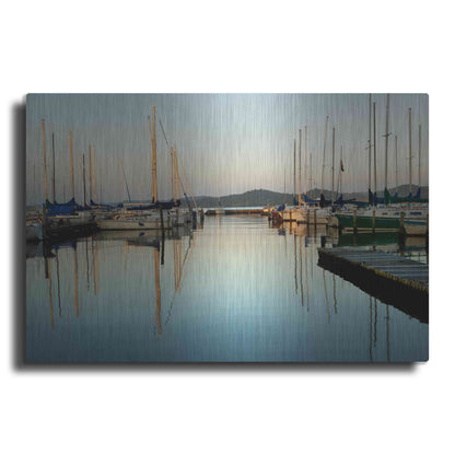 Luxe Metal Art 'Marina Sundown II' by Danny Head, Metal Wall Art