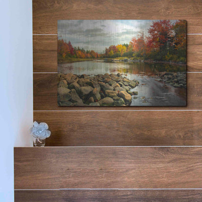 Luxe Metal Art 'Northeast Creek' by Danny Head, Metal Wall Art,16x12