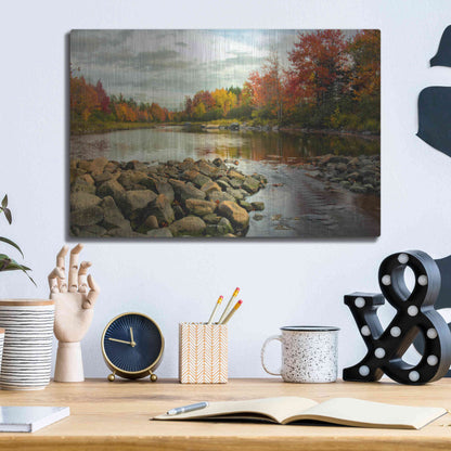 Luxe Metal Art 'Northeast Creek' by Danny Head, Metal Wall Art,16x12