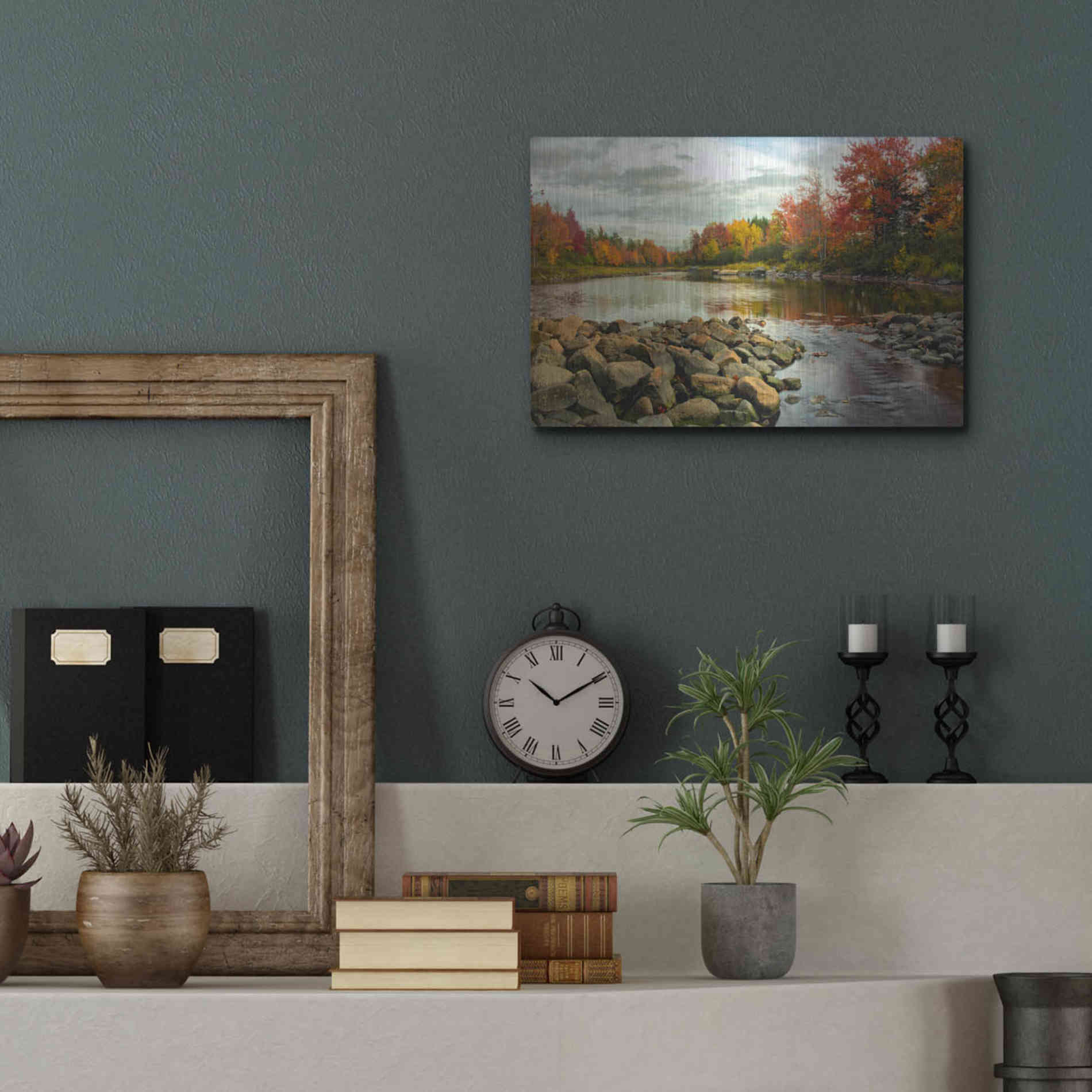 Luxe Metal Art 'Northeast Creek' by Danny Head, Metal Wall Art,16x12