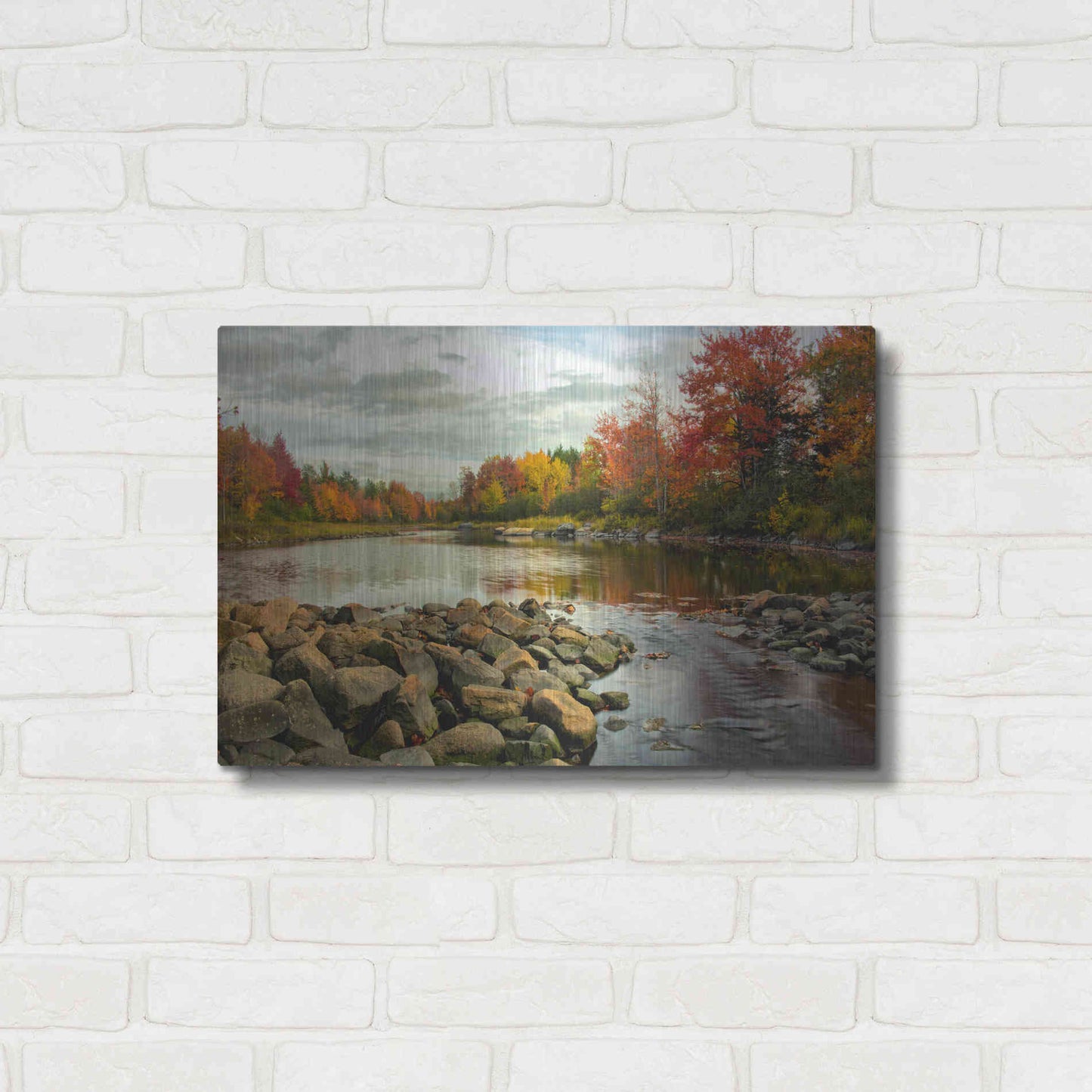 Luxe Metal Art 'Northeast Creek' by Danny Head, Metal Wall Art,24x16