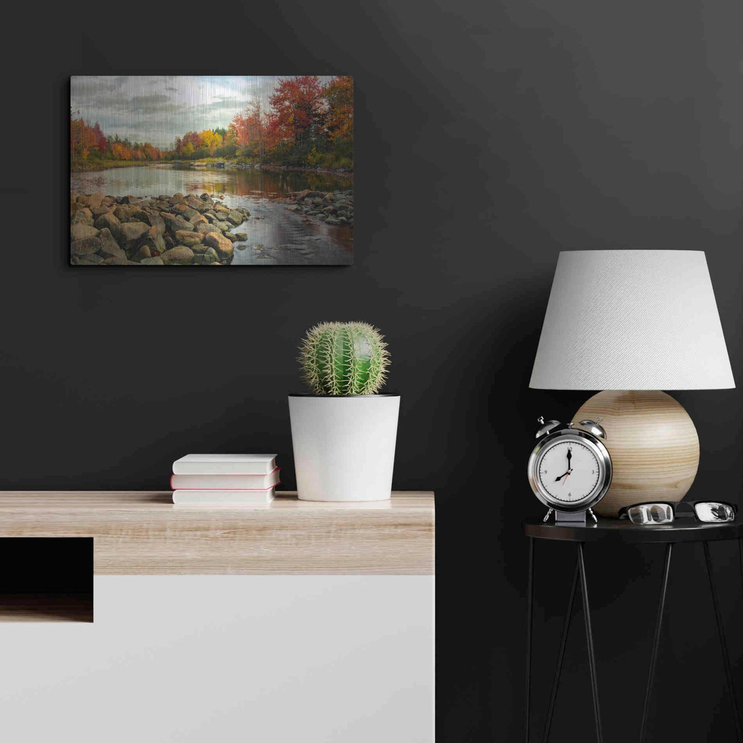 Luxe Metal Art 'Northeast Creek' by Danny Head, Metal Wall Art,24x16