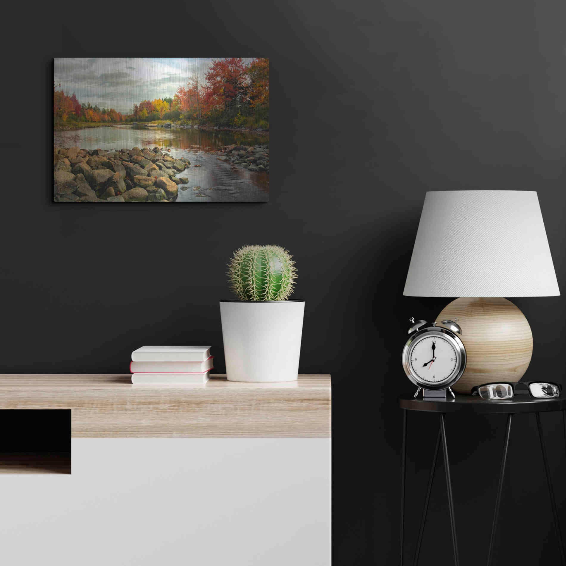 Luxe Metal Art 'Northeast Creek' by Danny Head, Metal Wall Art,24x16