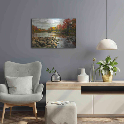 Luxe Metal Art 'Northeast Creek' by Danny Head, Metal Wall Art,24x16