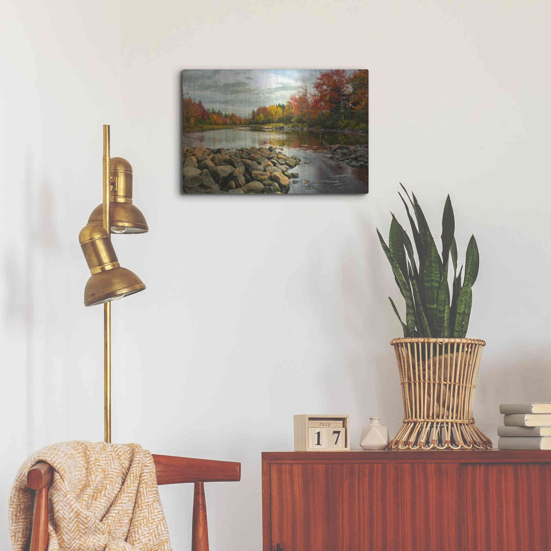 Luxe Metal Art 'Northeast Creek' by Danny Head, Metal Wall Art,24x16