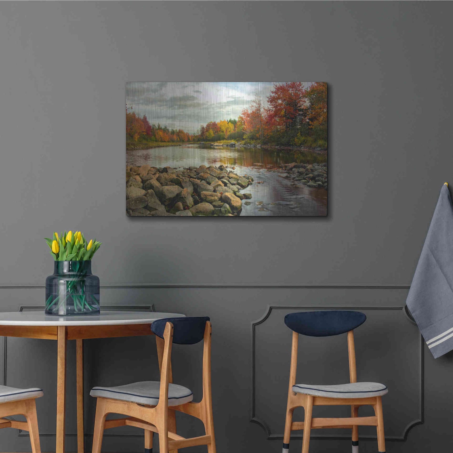 Luxe Metal Art 'Northeast Creek' by Danny Head, Metal Wall Art,36x24